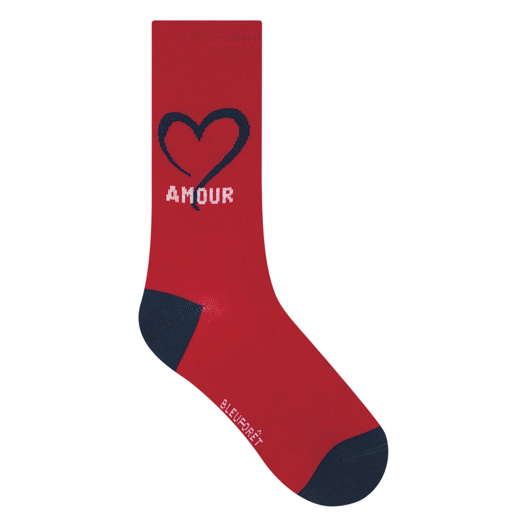 Chaussettes en coton mélangé imprimé Rouge