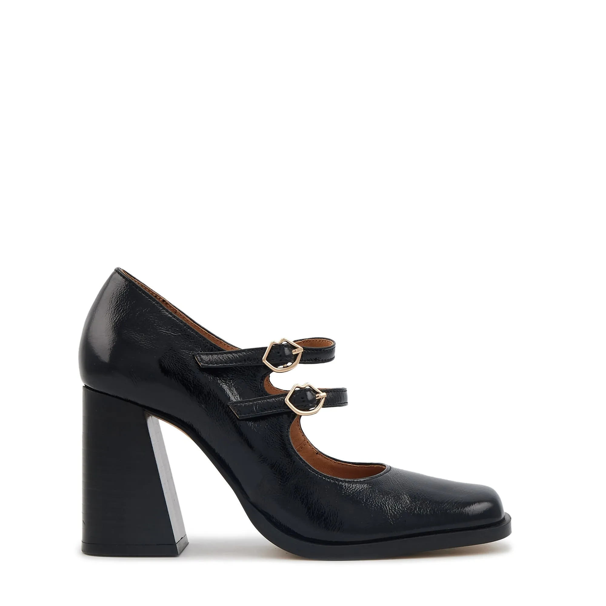 Babies en cuir Noir ALEX CUIR BRILLANT