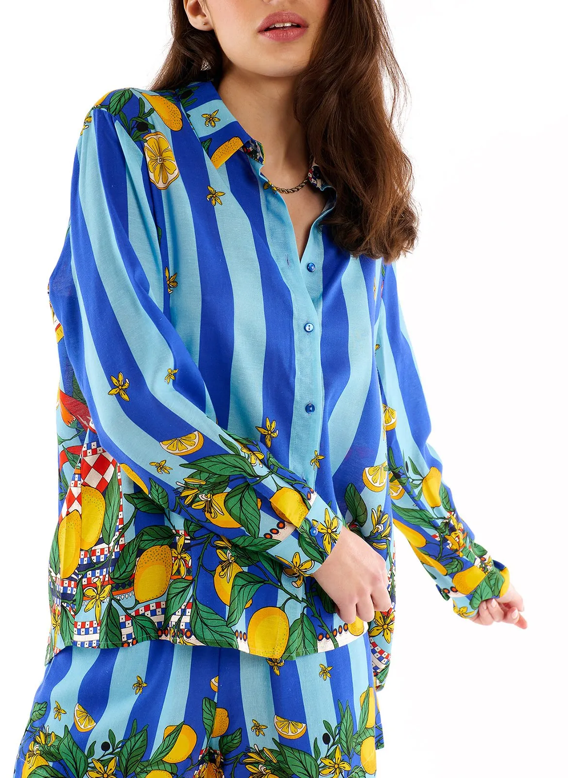 Chemise col classique Bleu BONAVENTURE SICILY