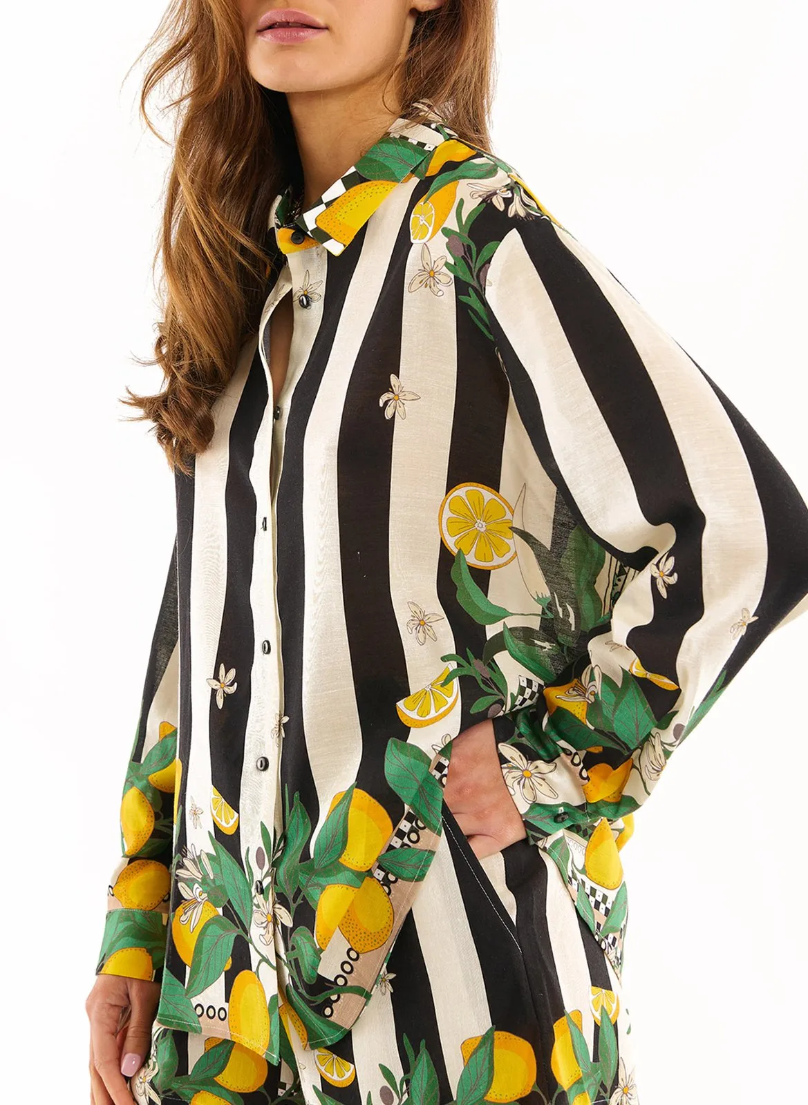 Chemise col classique Noir BONAVENTURE SICILY