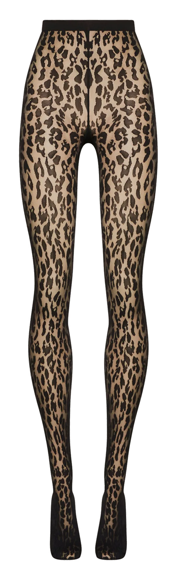 Collants motif animalier Noir LEO