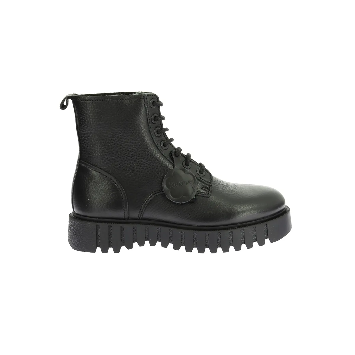Boots cuir Noir KICK FACET