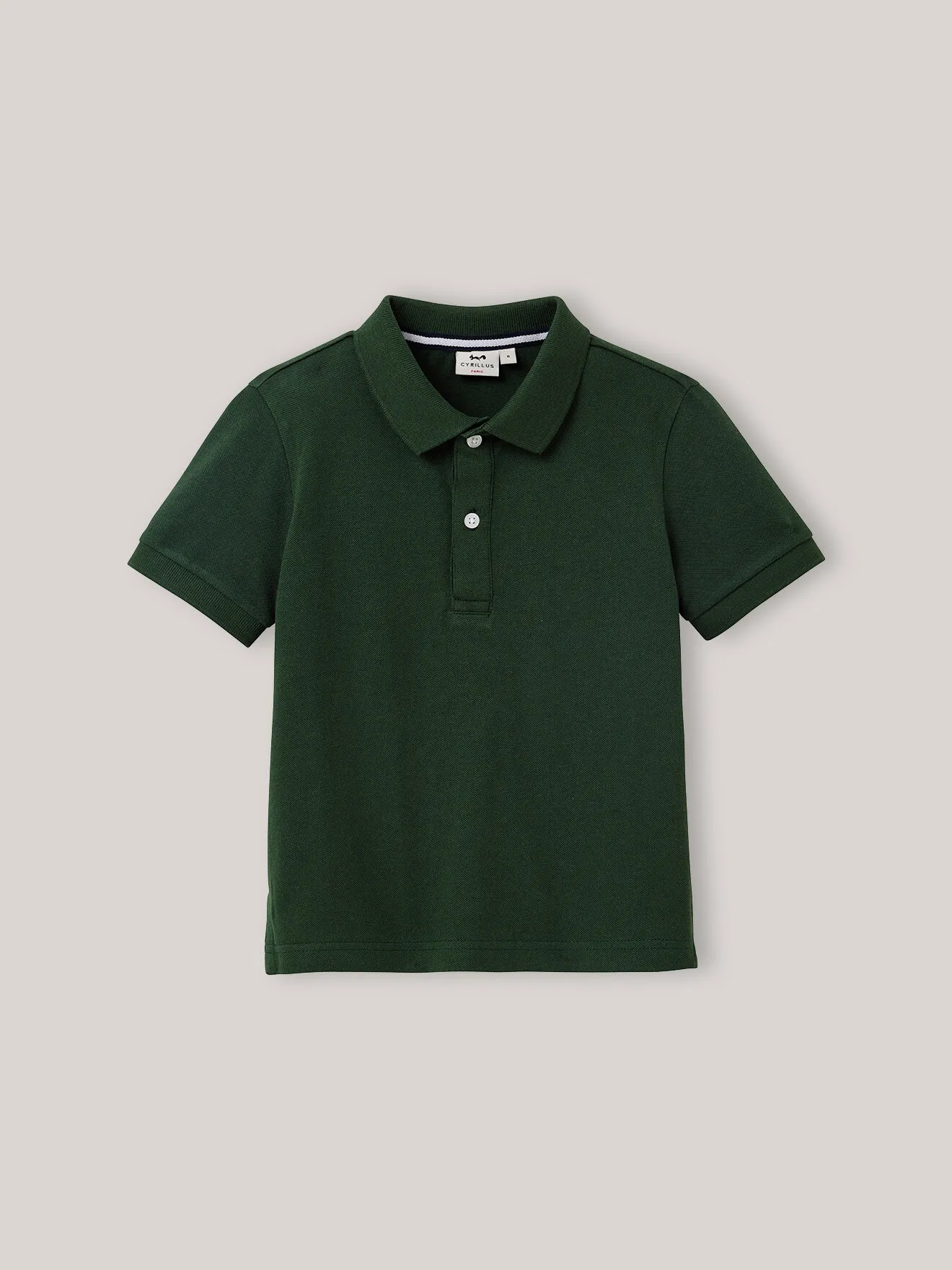 Polo en coton bio Vert