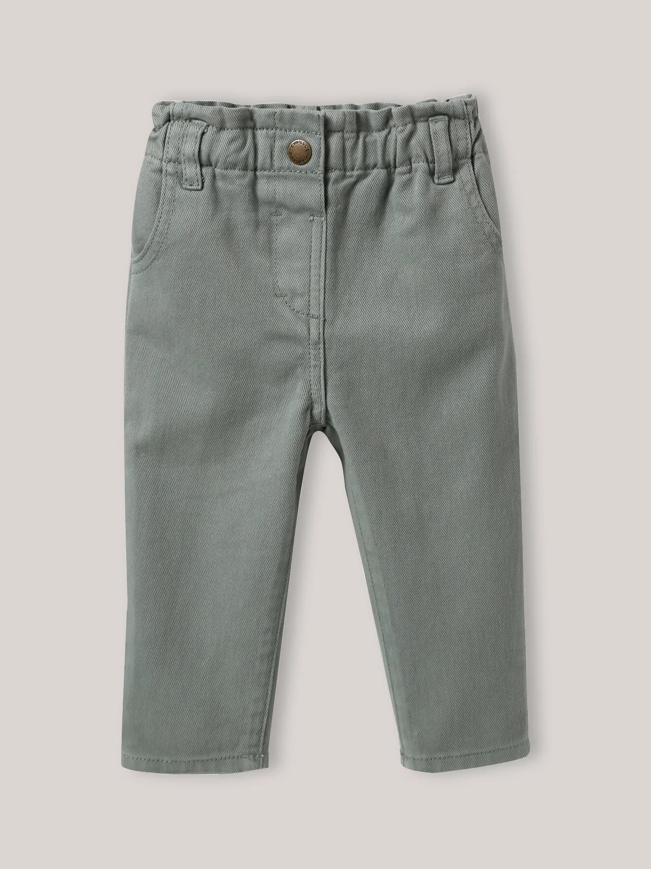 Pantalon paperbag Vert