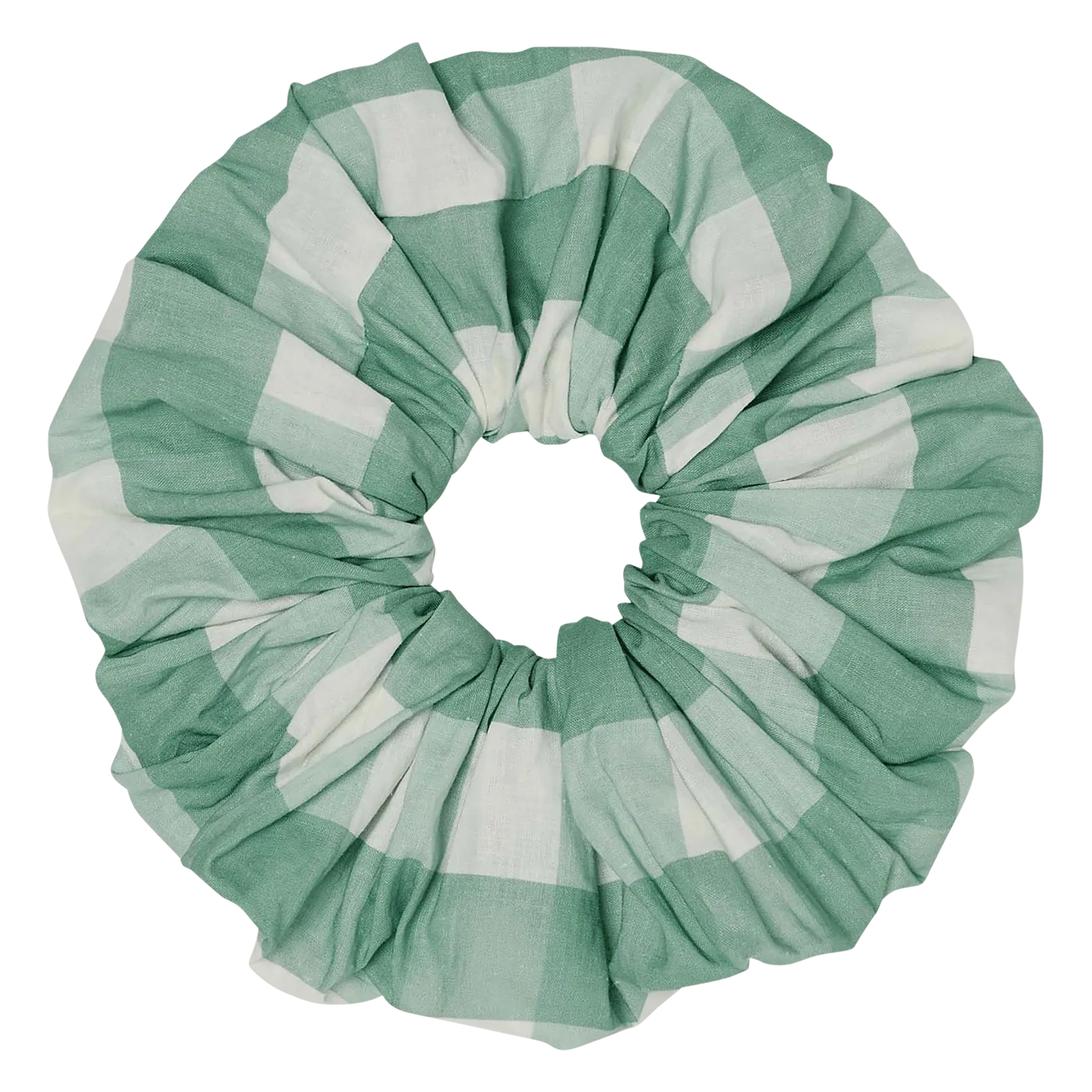 Chouchou en lin mélangé Vert