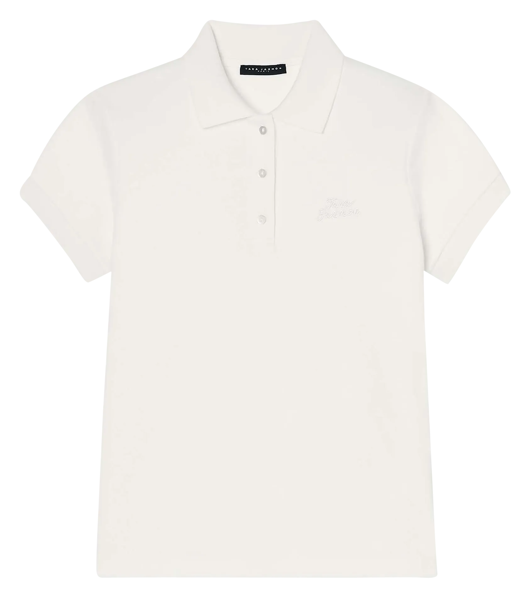 Polo en coton Blanc TAMMY