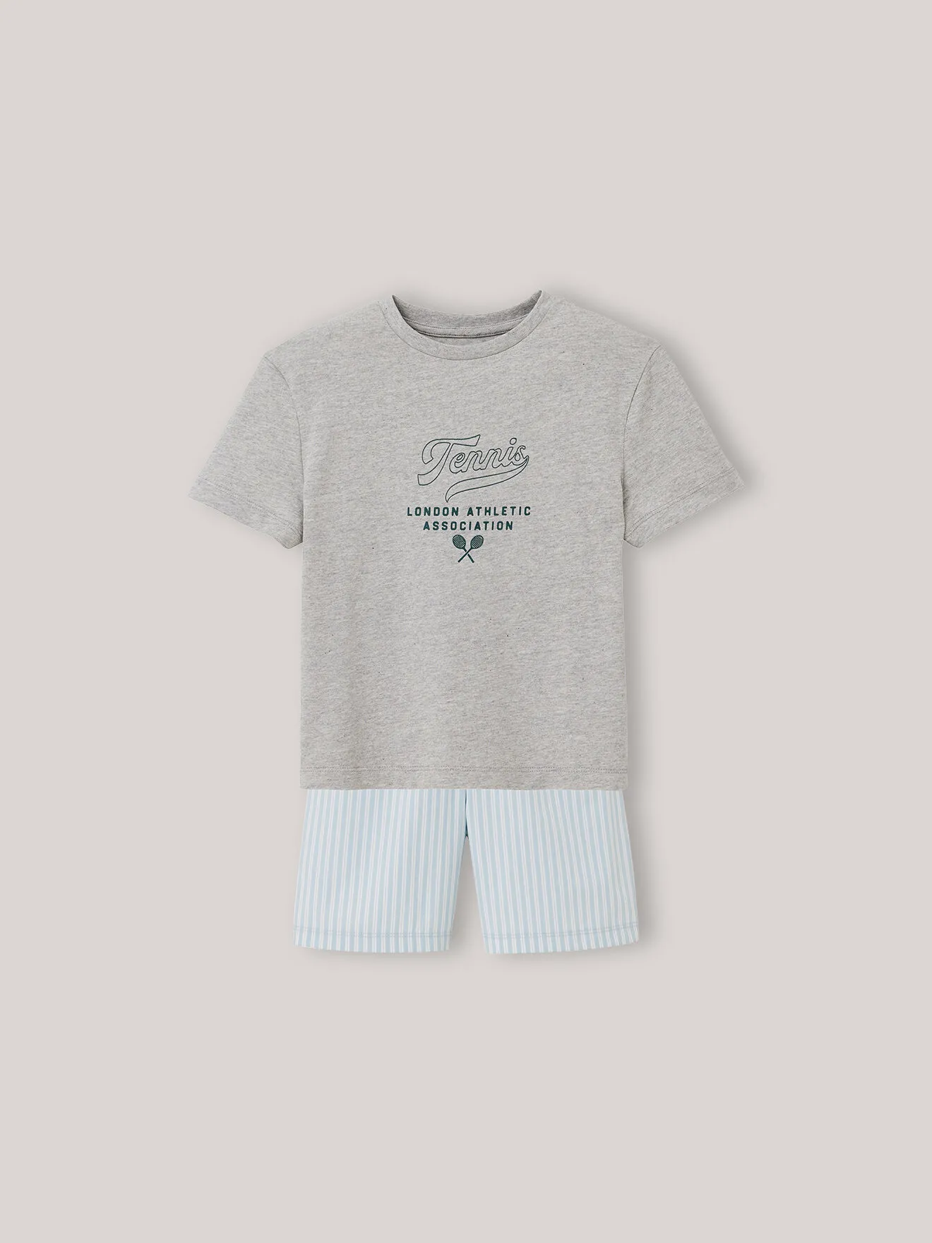 Pyja-short en coton biologique Gris