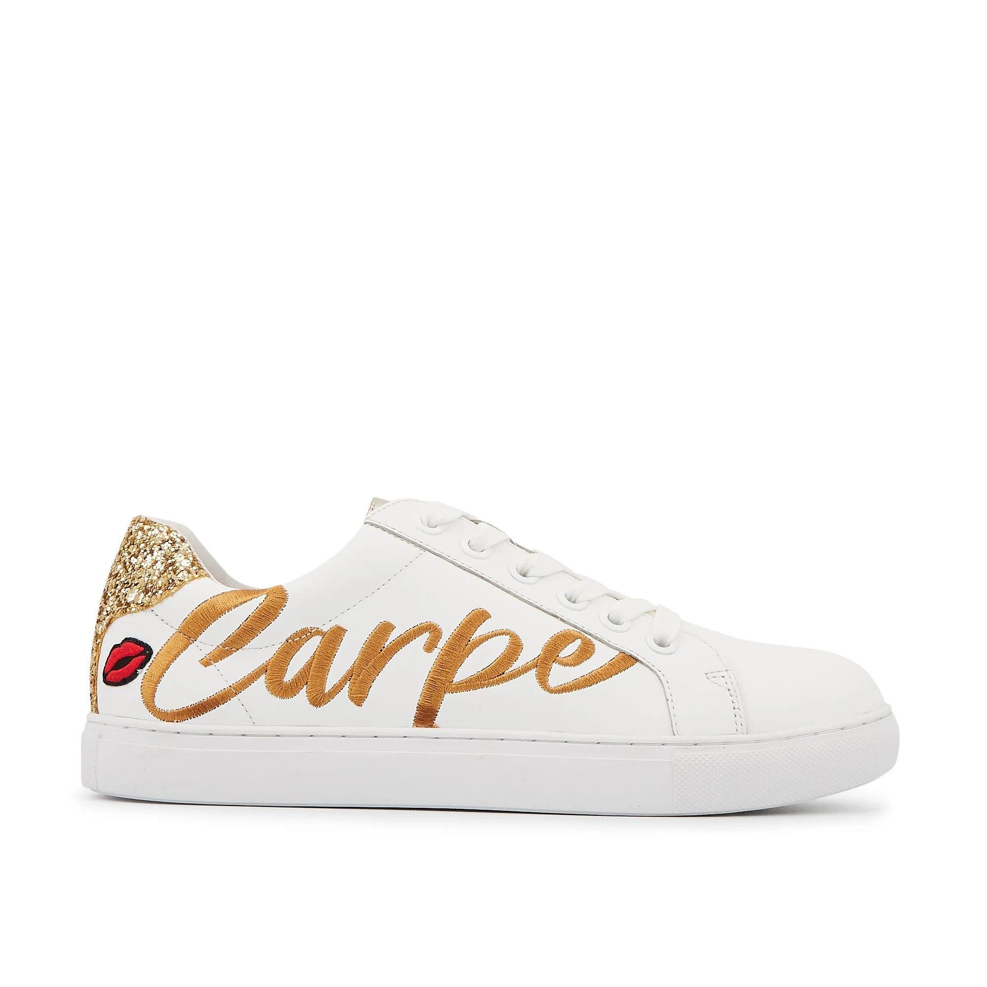 Sneakers en cuir Blanc SIMONE CARPE DIEM