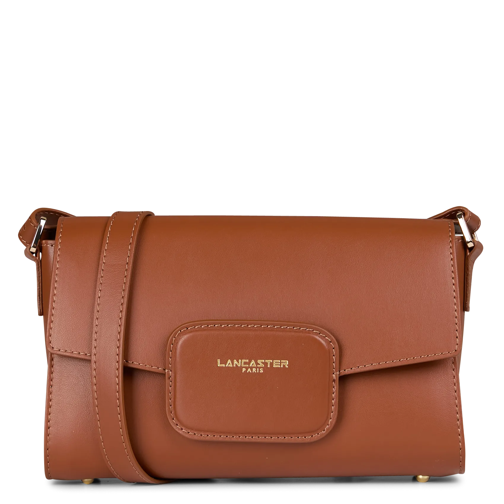 Sac trotteur en cuir Marron PARIS PAD