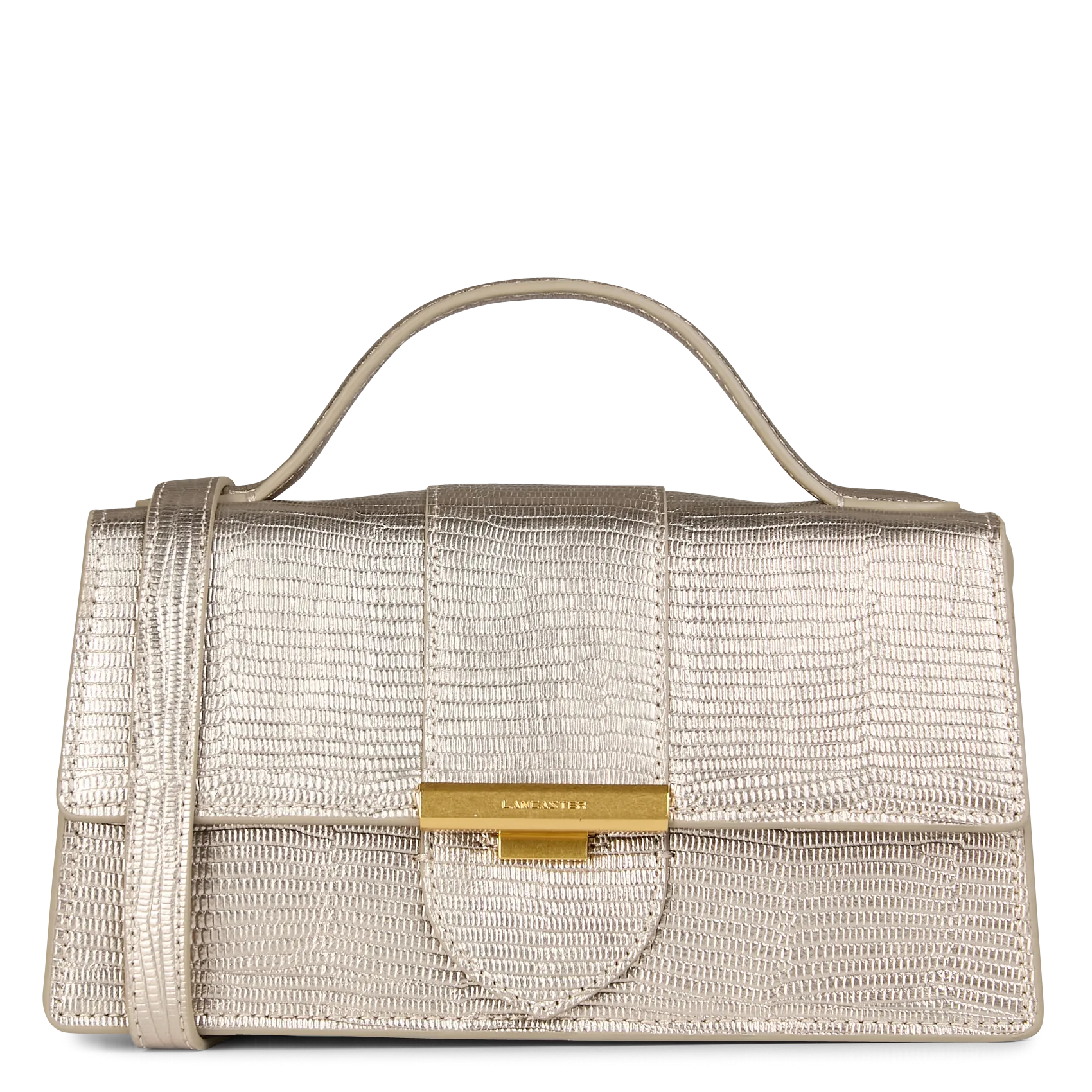 Sac baguette en cuir grainé Beige EXO ILY