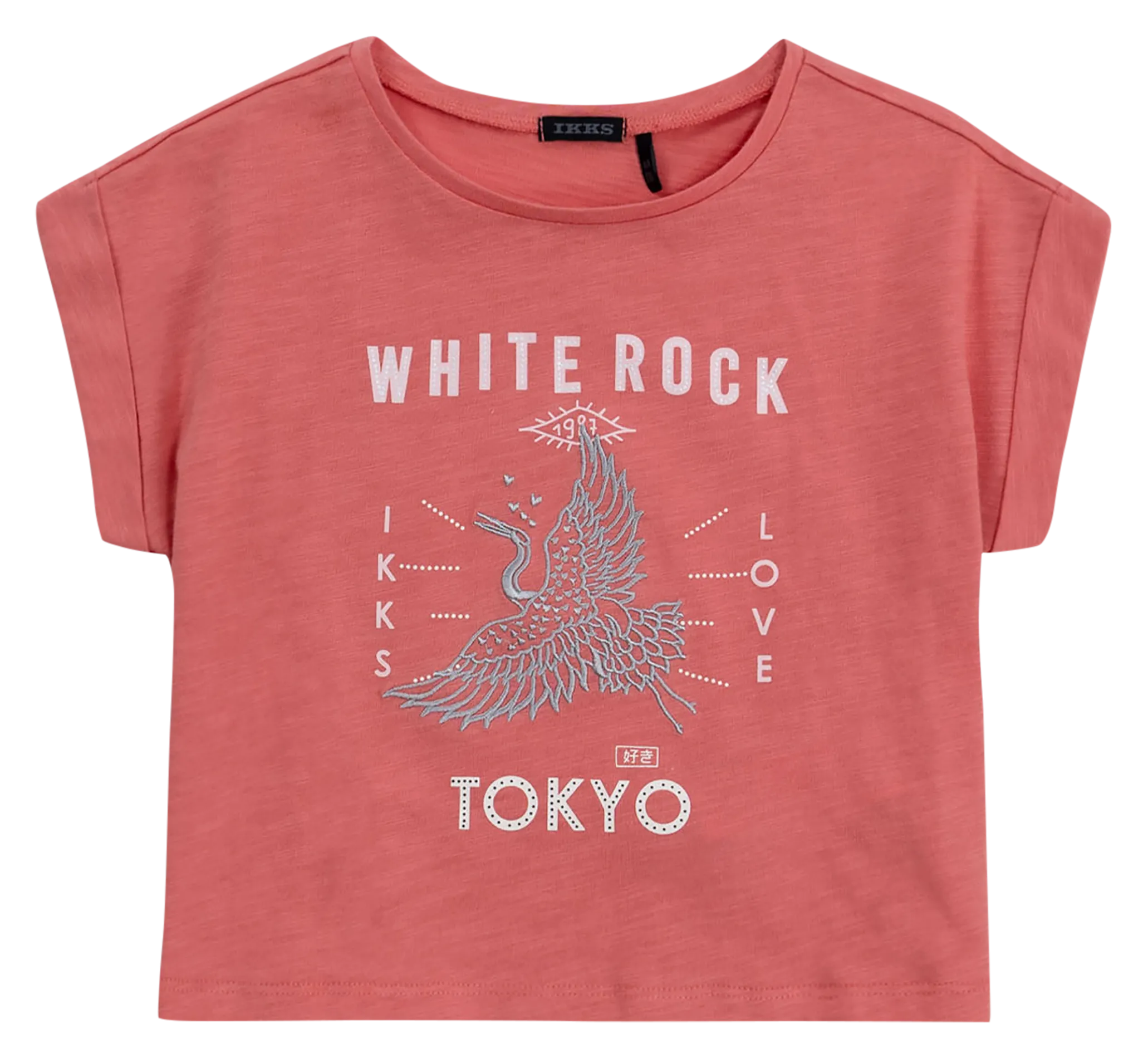 Tee-shirt imprimé en coton Rose