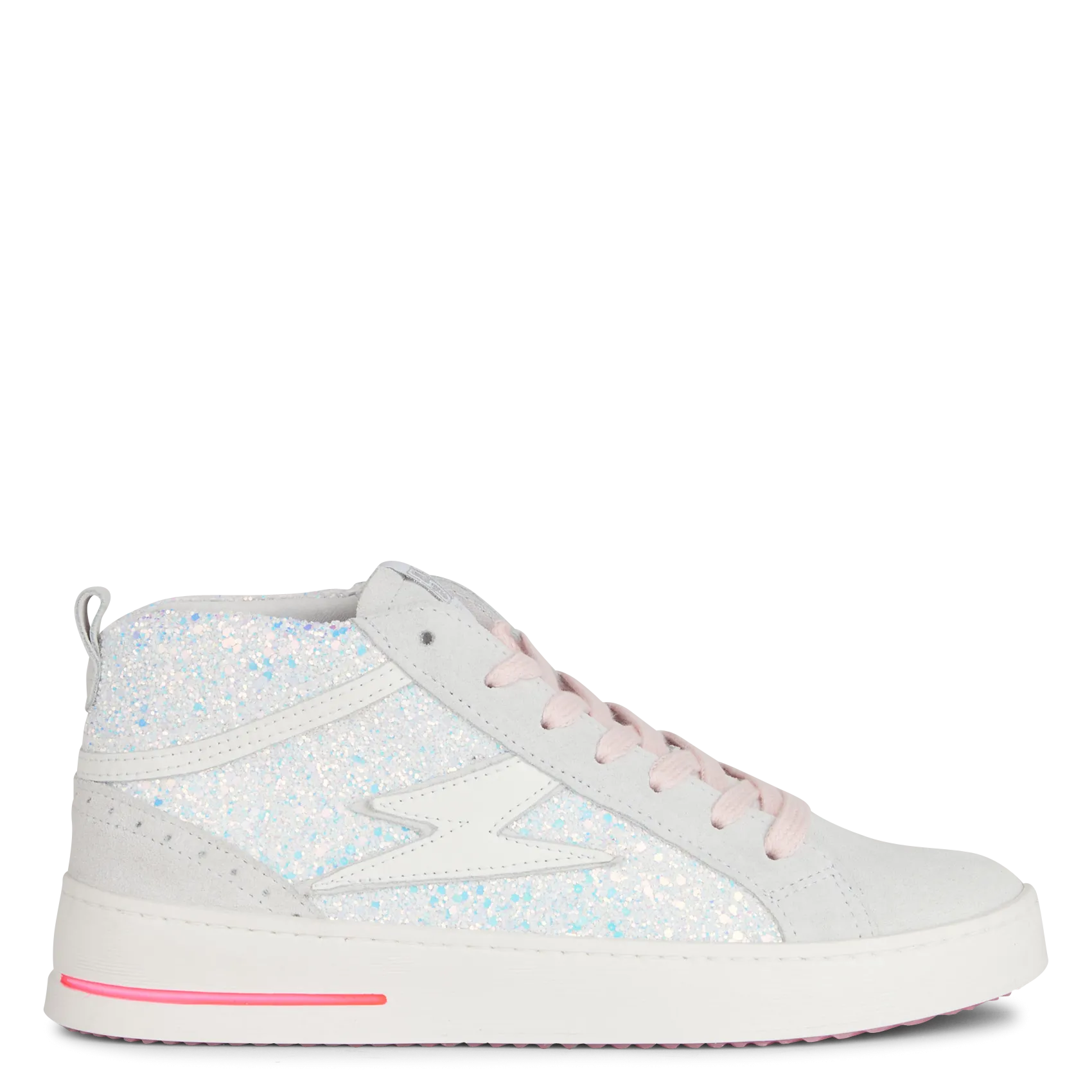 Baskets montantes bi-matière Beige GIBRA