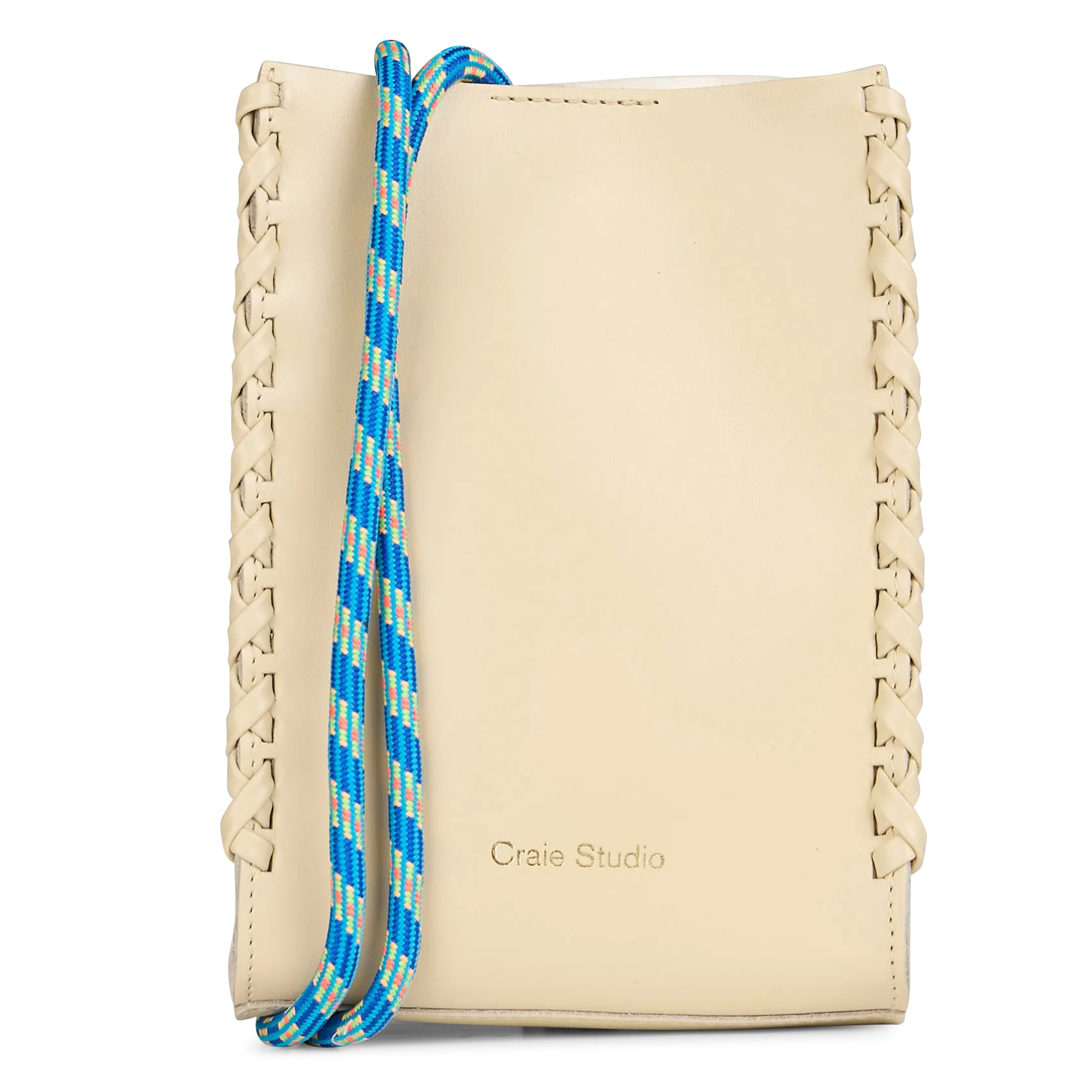 Sac porté épaule en cuir Blanc ESSENCE STITCH