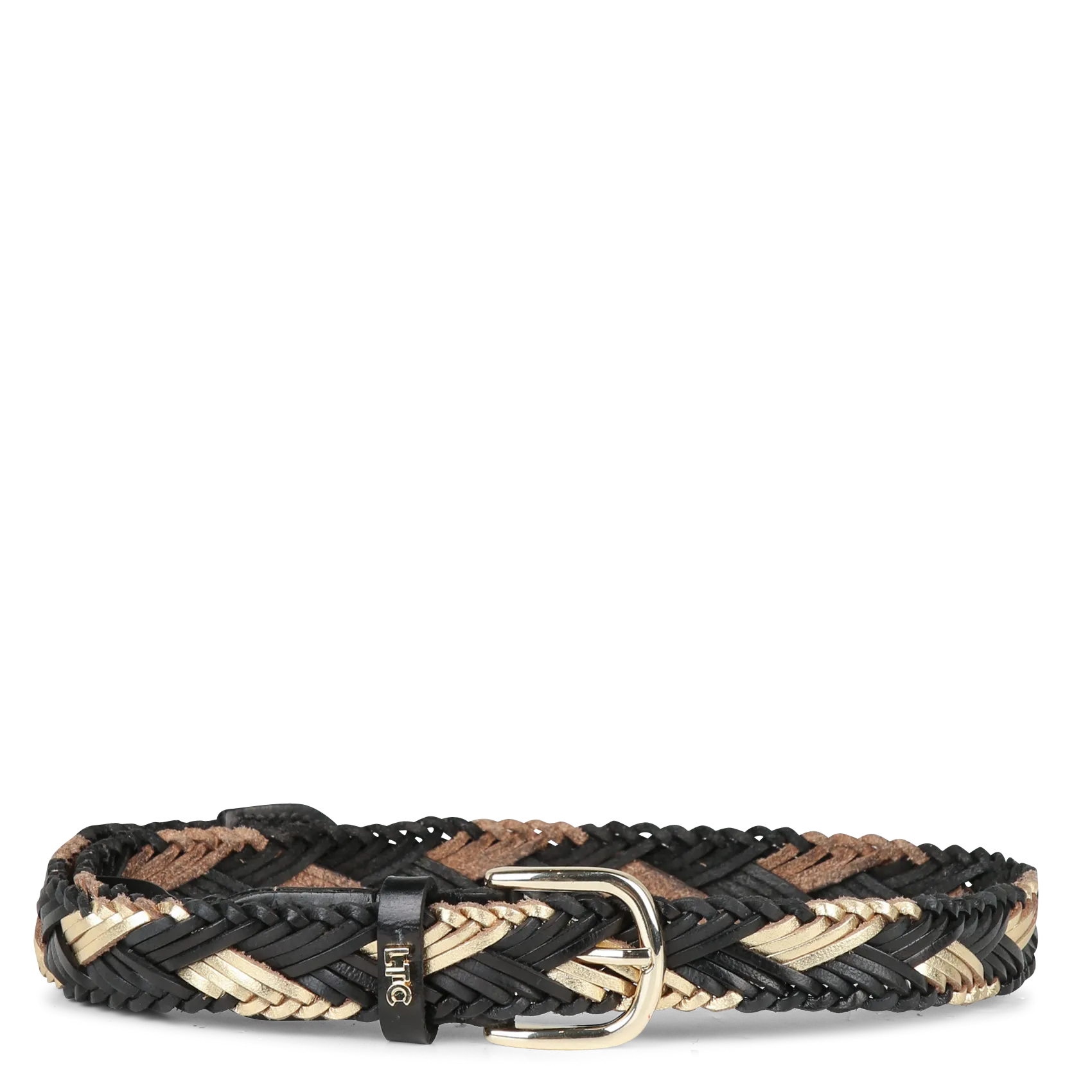 Ceinture tressée en cuir Noir JAKARTA