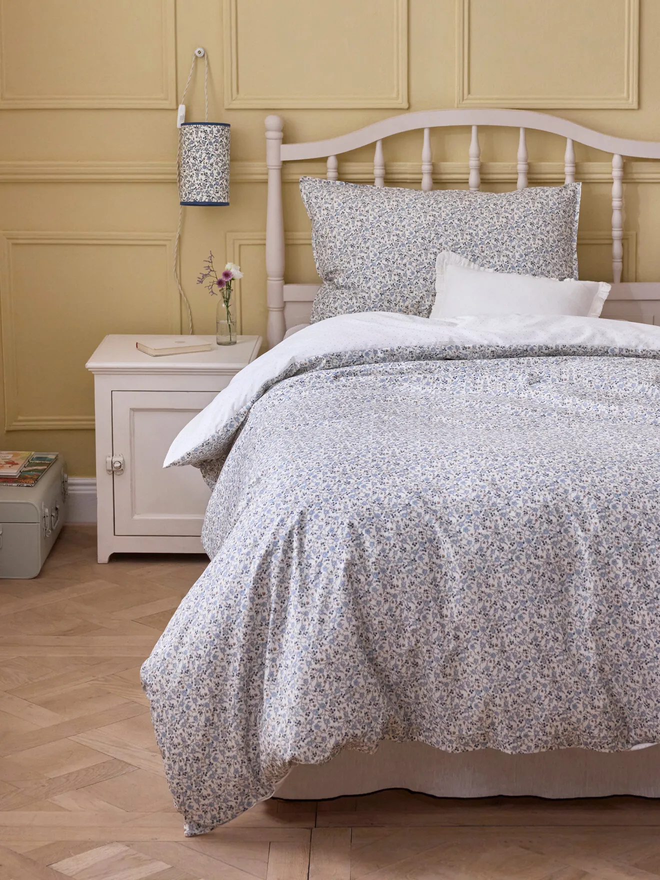 Housse de couette tissu liberty "hannah fay" Bleu