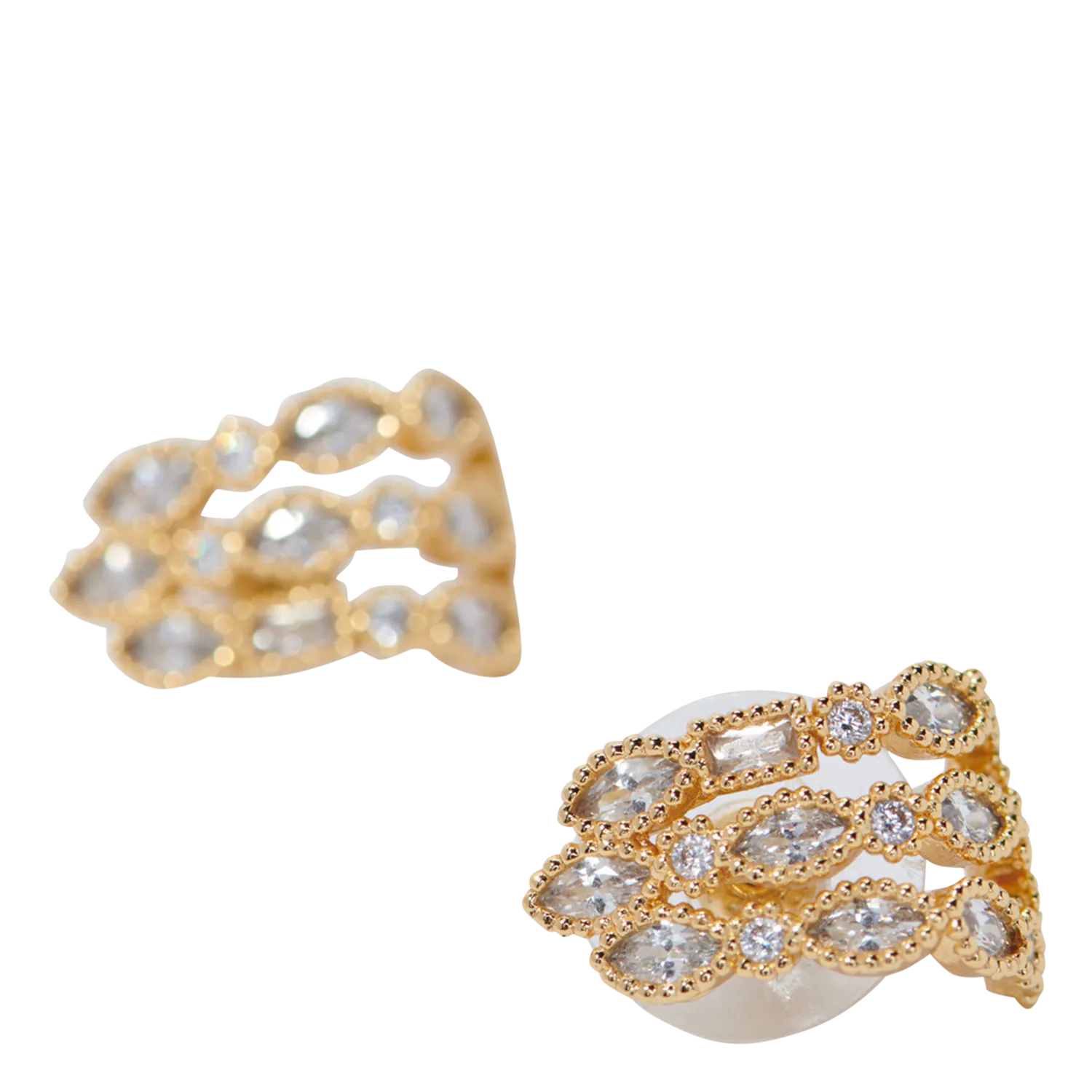 Boucles d'oreilles en laiton doré mélangé Doré