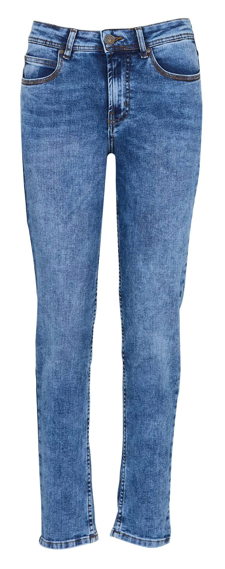 Jean boyfriend en coton mélangé Bleu BEN