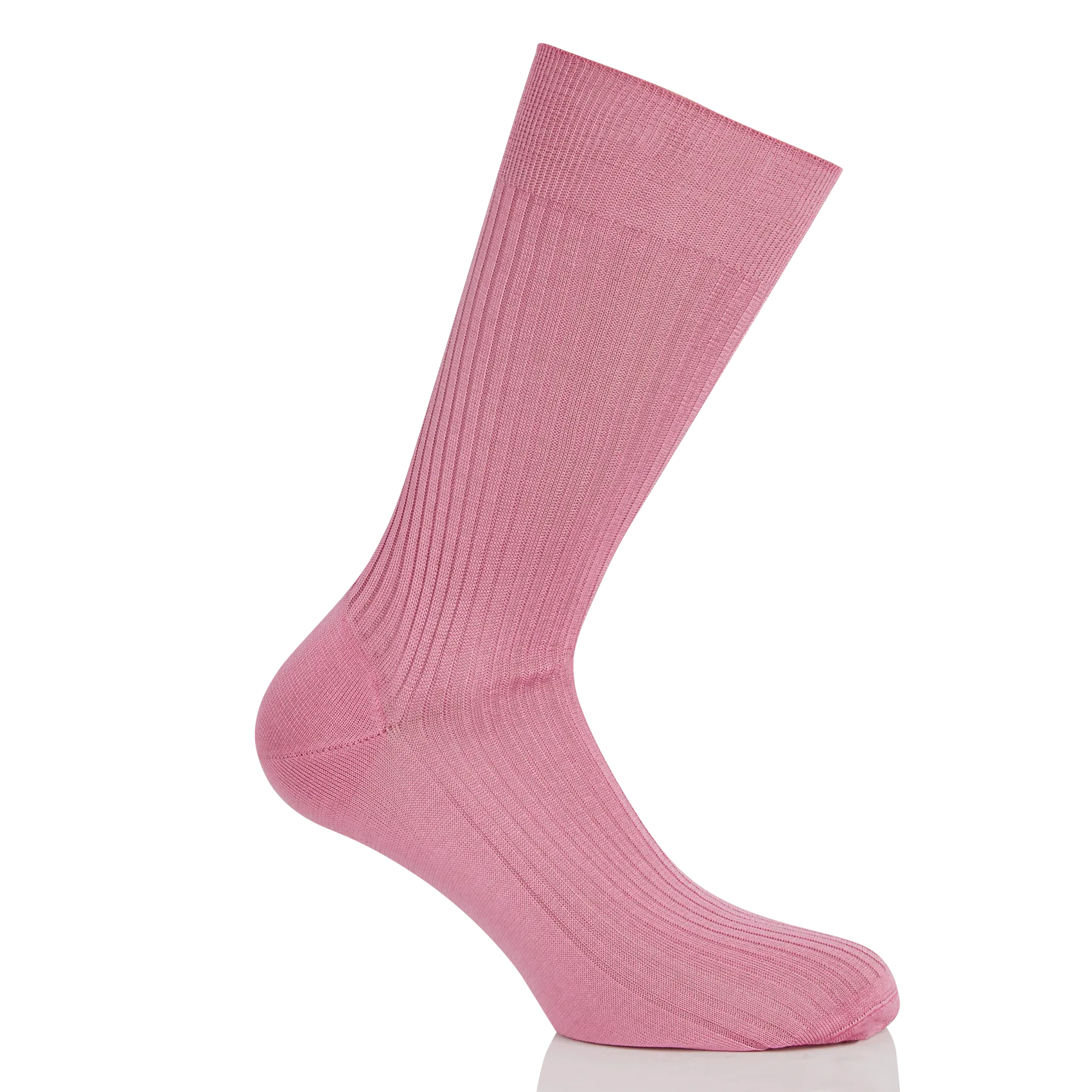 Chaussettes mi-haute en coton Rose