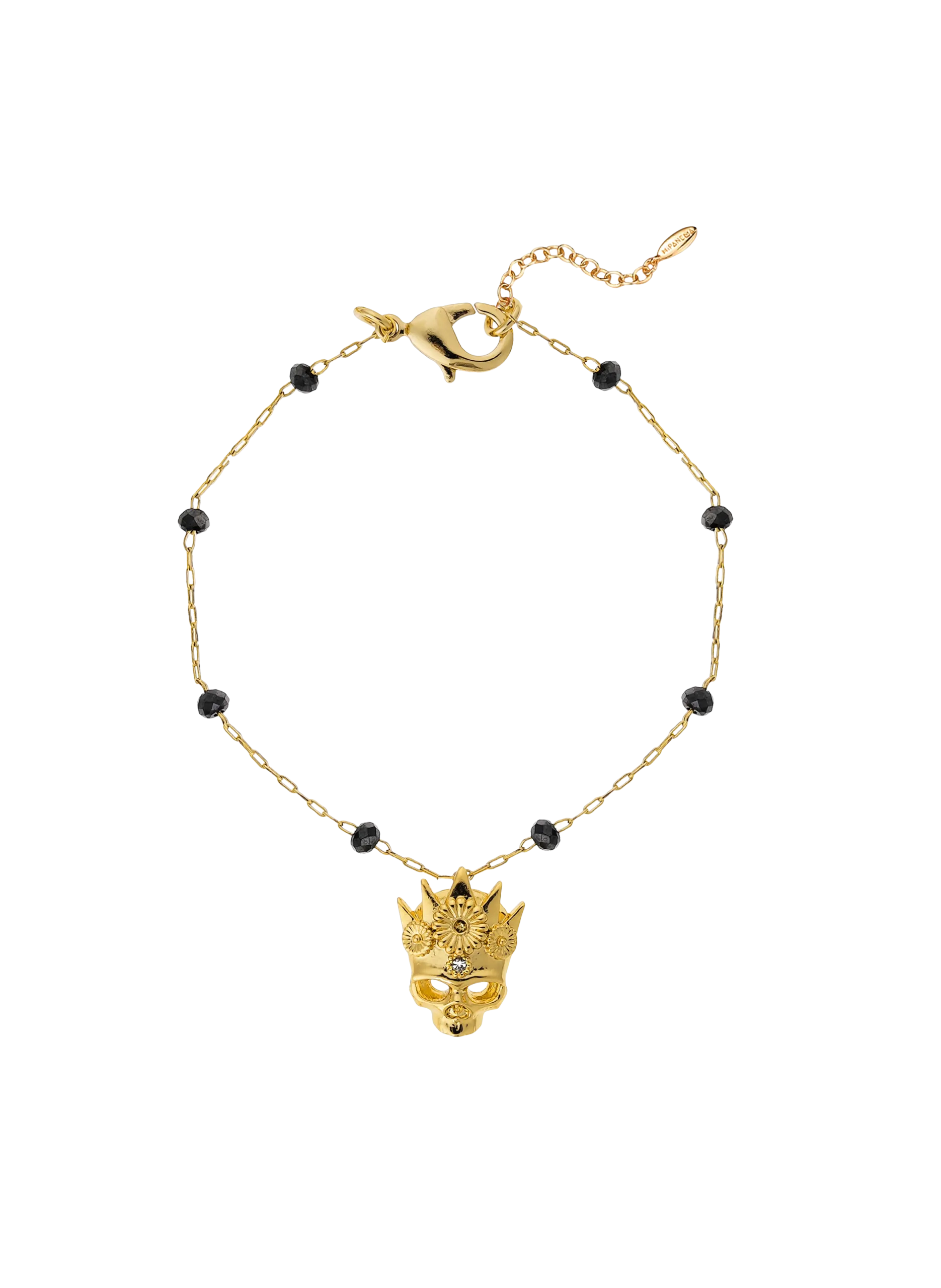 Bracelet ajustable avec perles et breloque Doré GHOSTTOWN