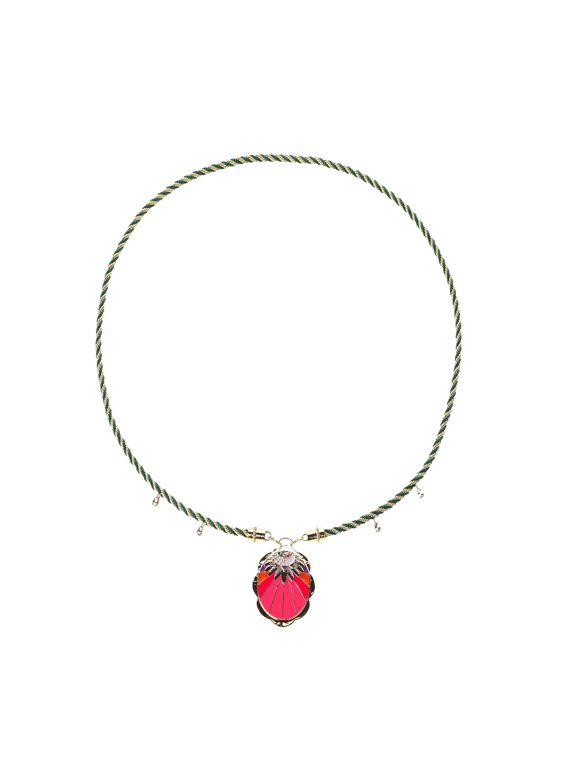 Collier sautoir en cordon avec charm central Multicolore LEOPOLDA