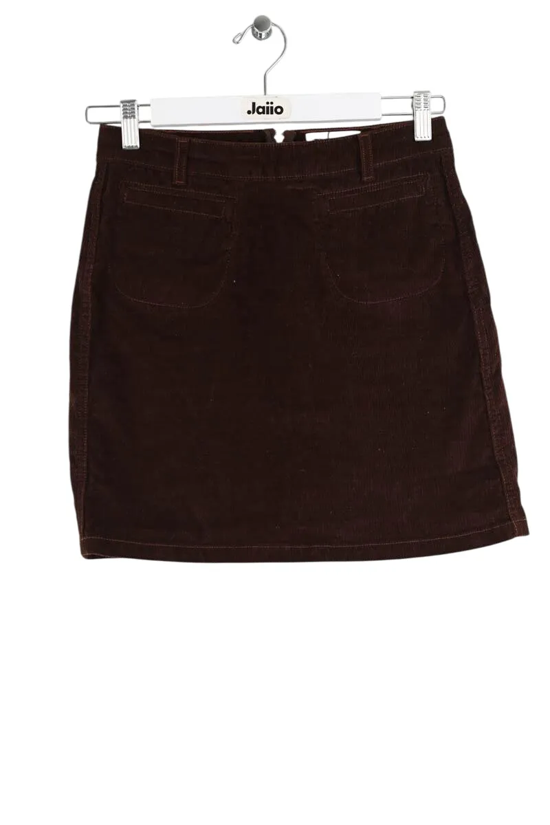 Mini jupe en coton Marron