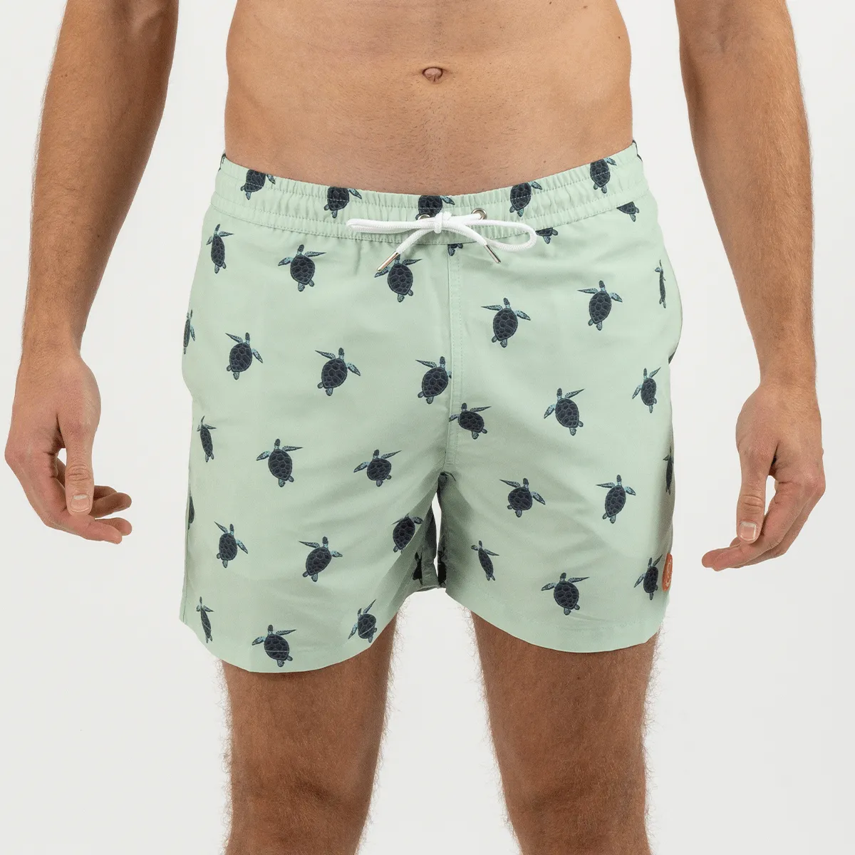 Short de bain en fibres recyclées le galapago Vert LE GALAPAGO