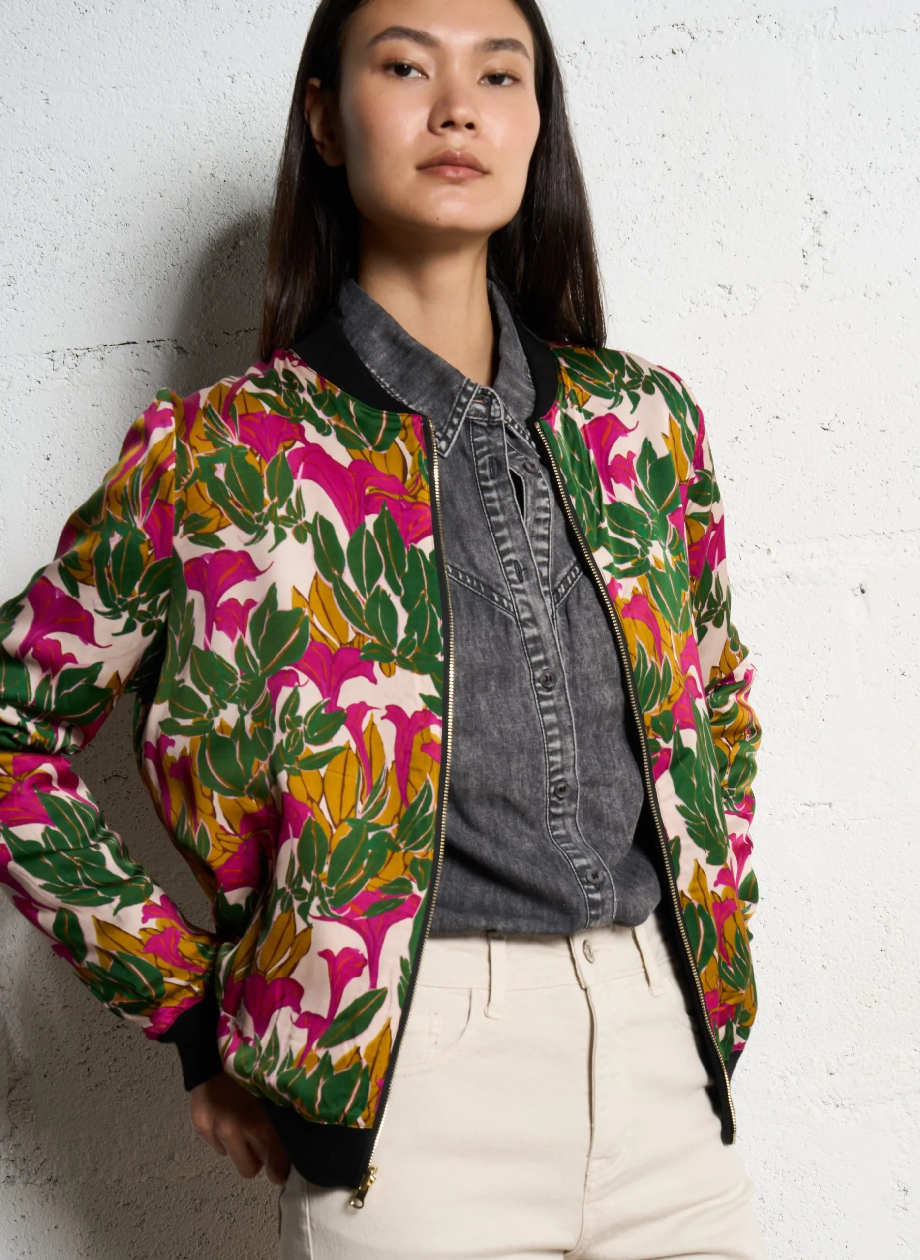 Gilet droit réversible Multicolore ZOE