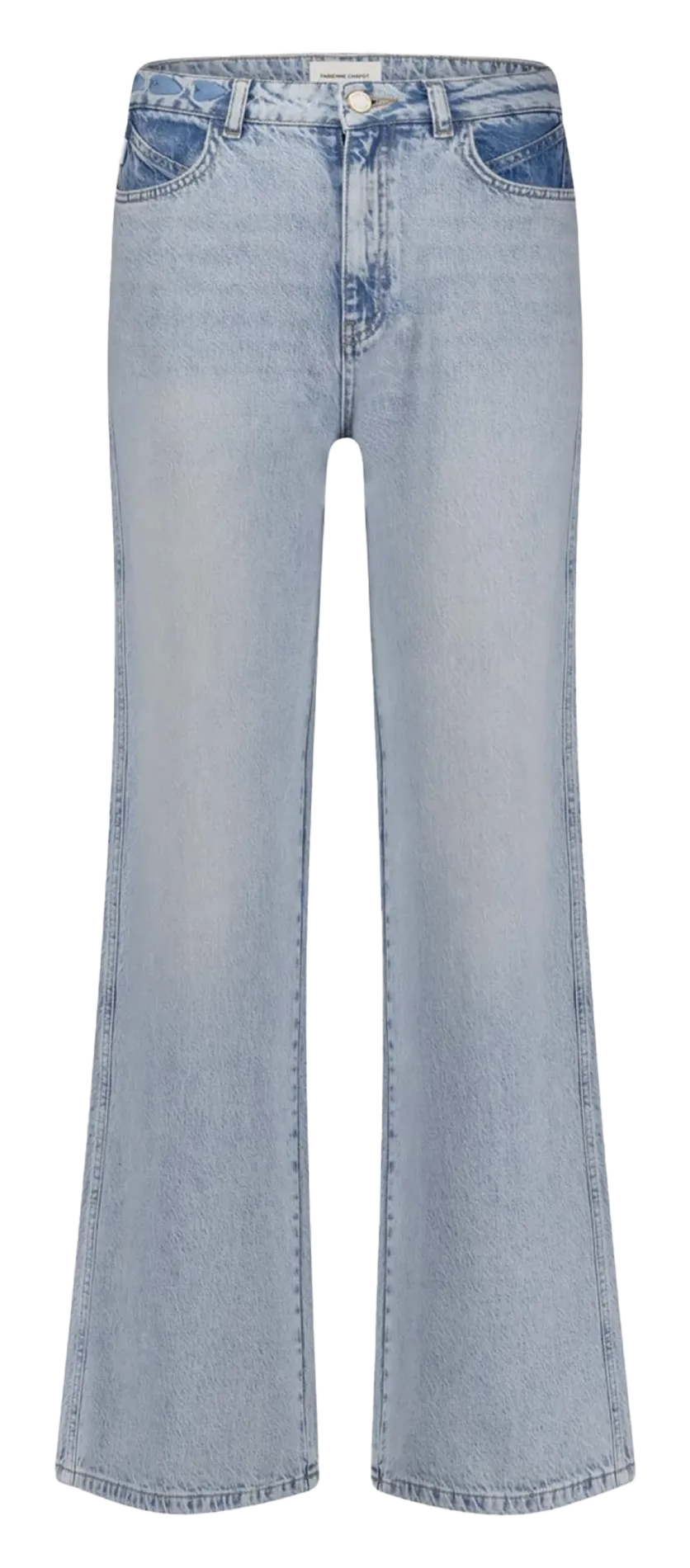 Jean flare en coton Bleu ALEX