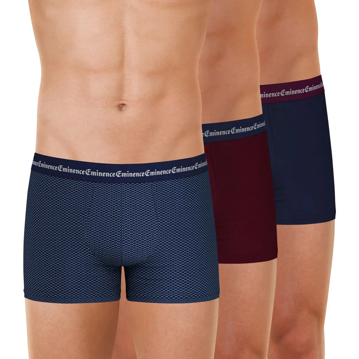 Lot de 3 boxers homme business print eminence Bleu