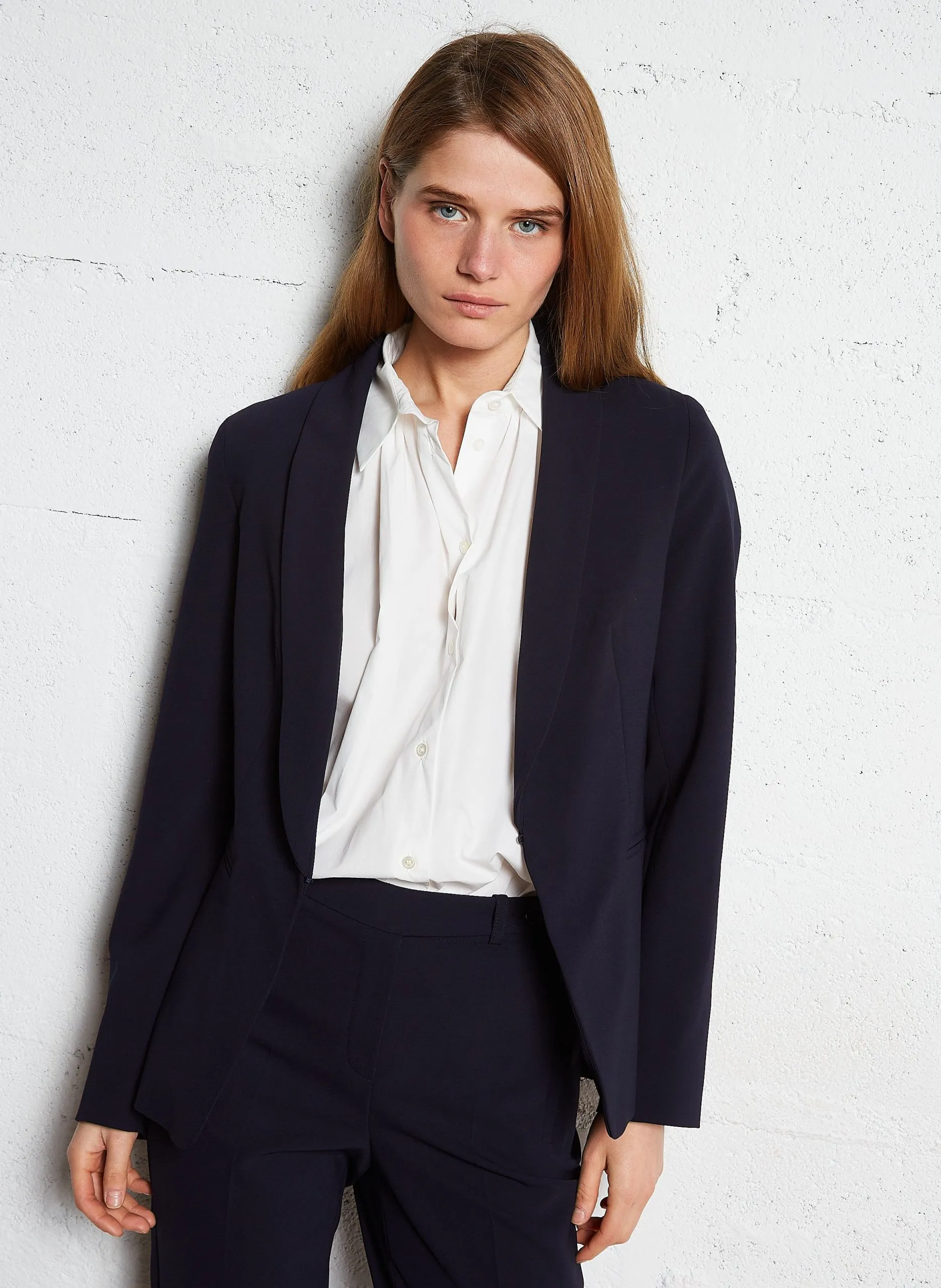 Veste col tailleur Bleu REINE