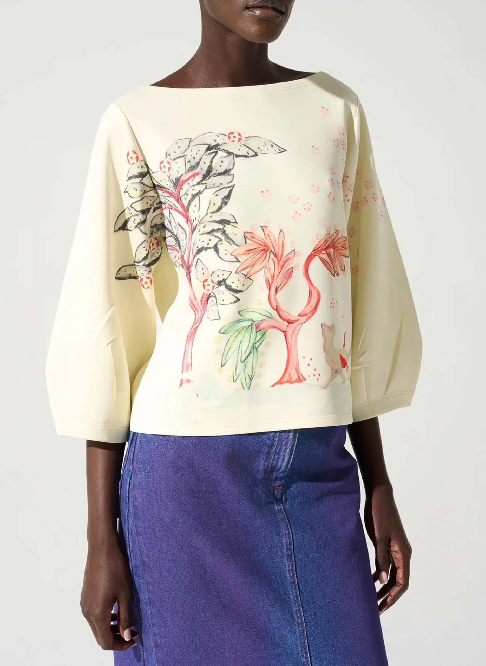 Pull col bateau Blanc