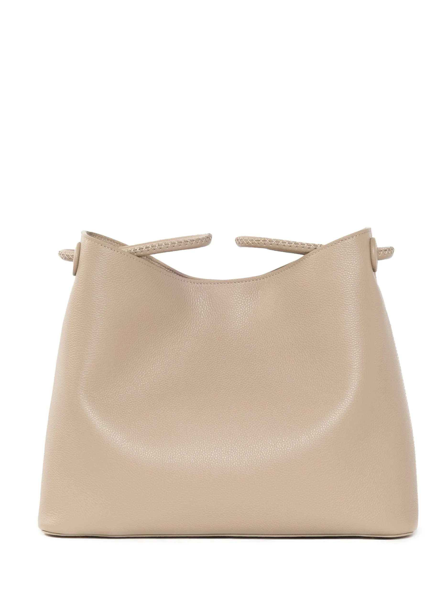 Sac vosges en cuir grainé Gris VOSGES NEW