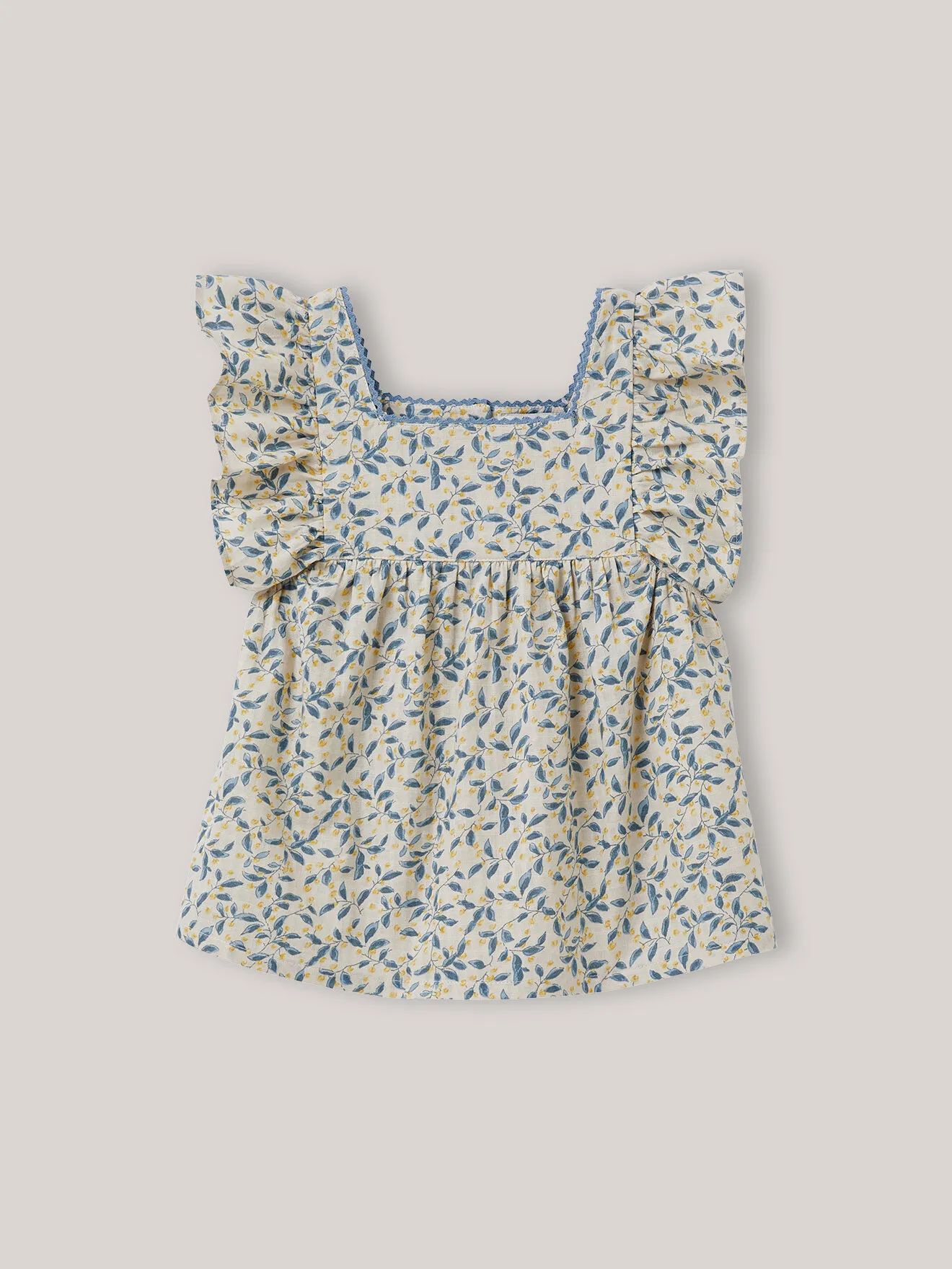 Blouse sans manches - imprimé olivia Jaune