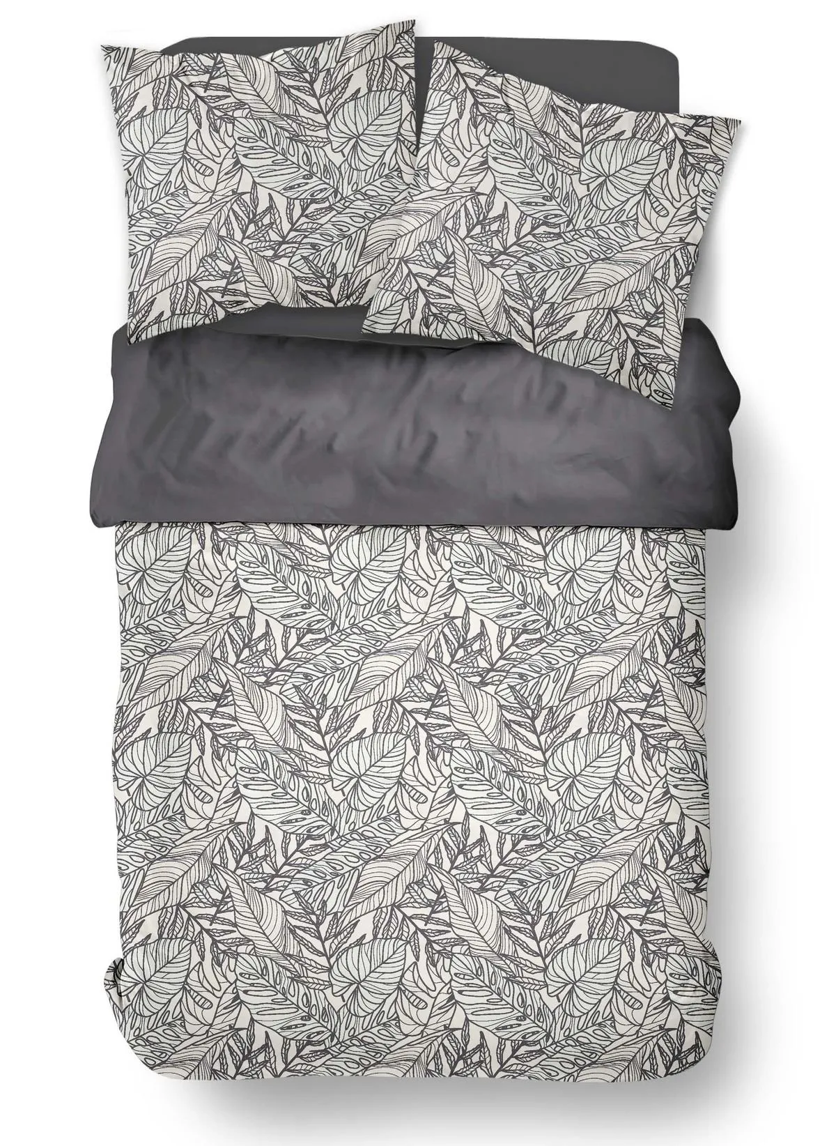 Parure de lit en coton Blanc SUNSHINE TONIA