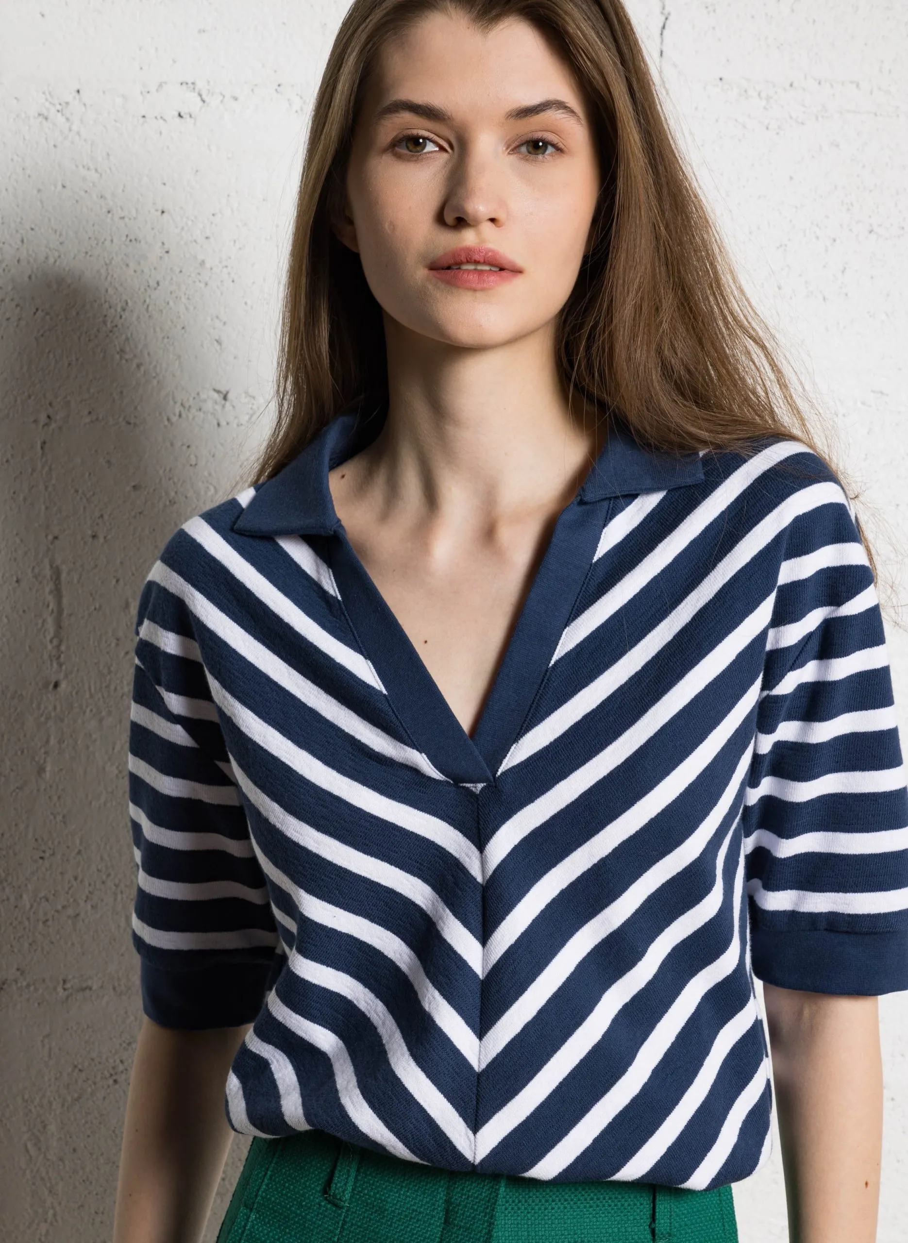 Polo en coton Bleu PABLO