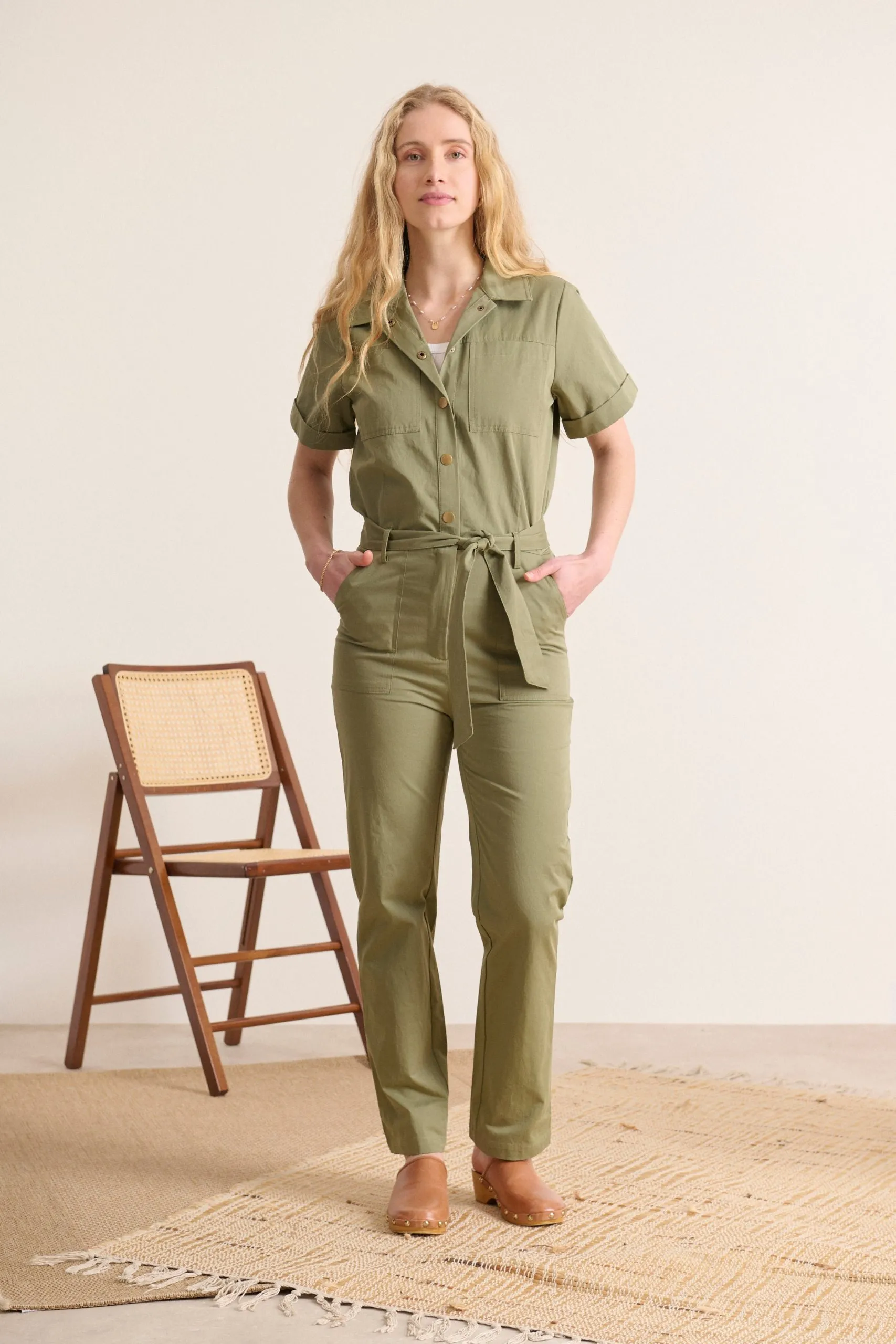 Combinaison manches courtes Kaki VERSAILLES