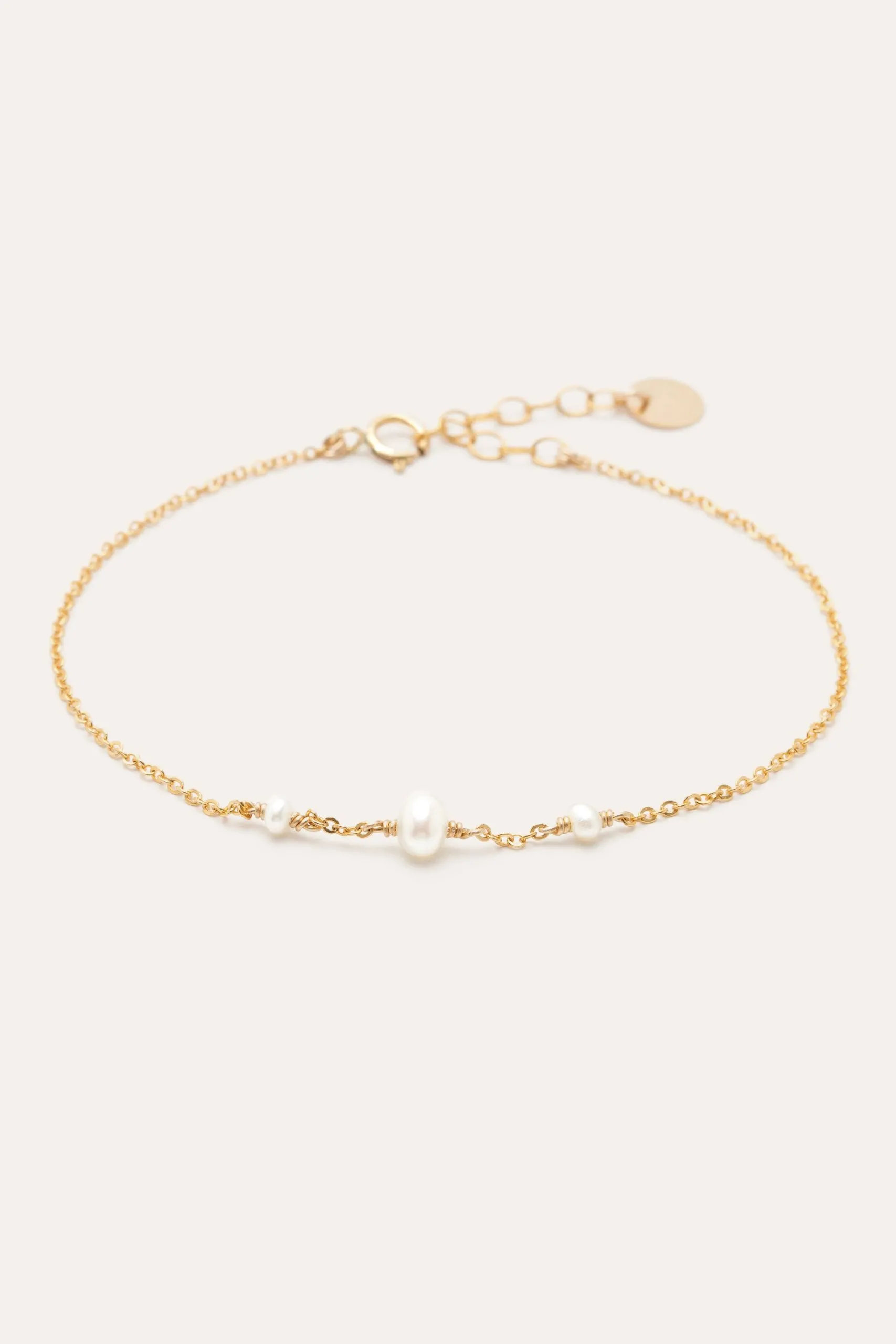 Bracelet perles Blanc CHANCE