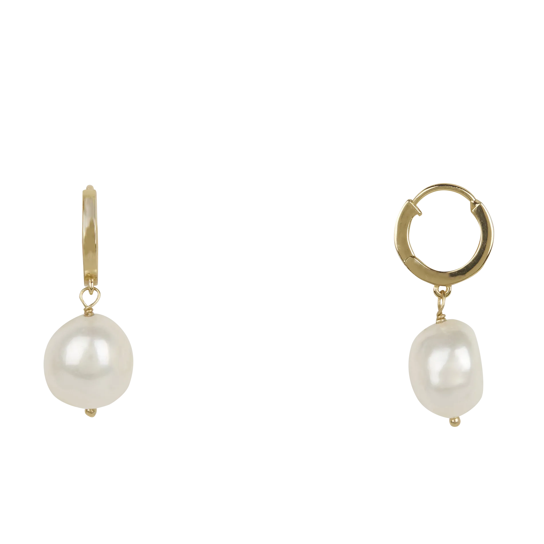 Créoles en laiton Blanc MINI MANA