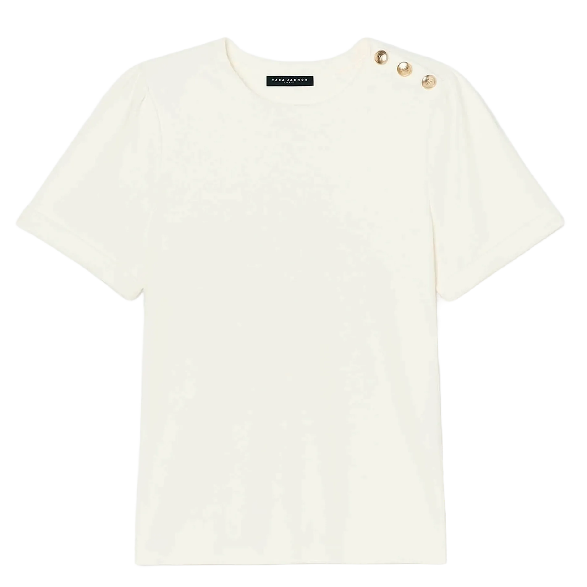 Tee-shirt droit en coton Blanc TAMPA