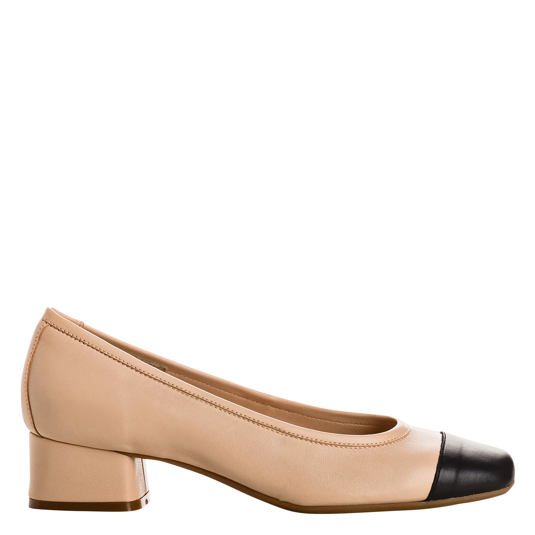 ballerines à talon en cuir Rose KANA