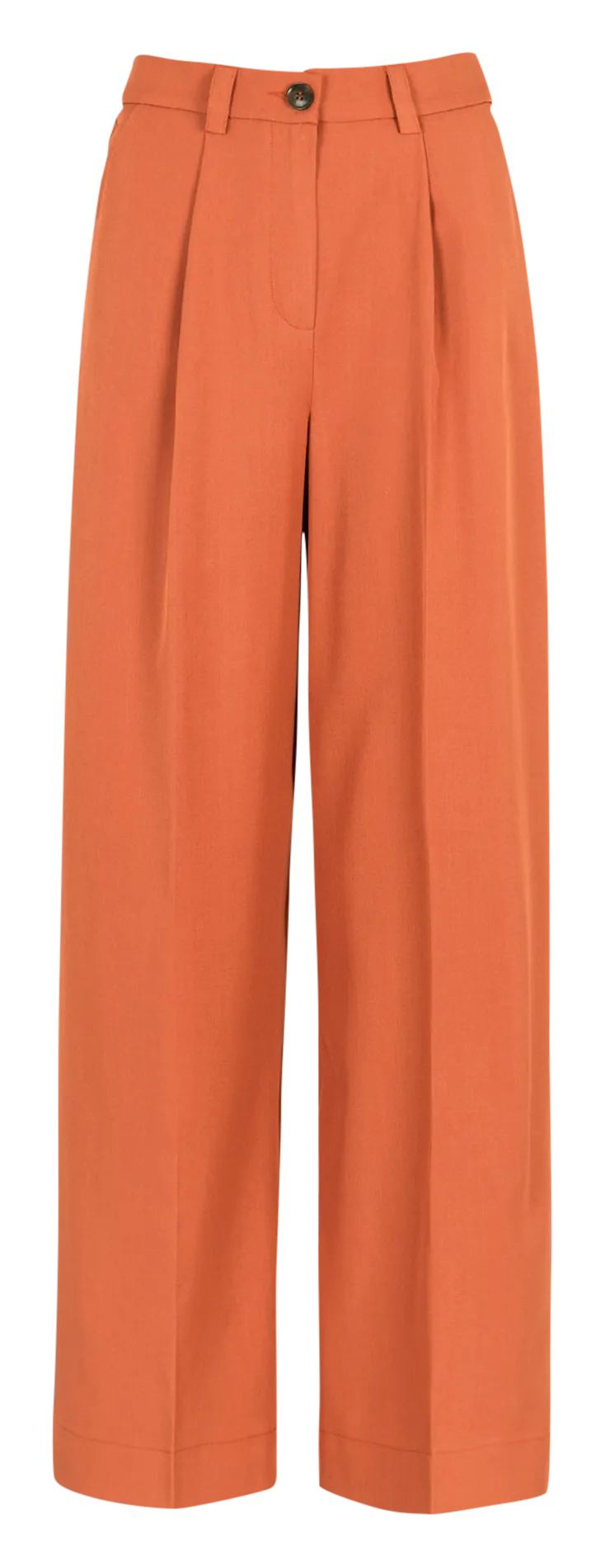 Pantalon taille haute à pinces Orange PEPINATA
