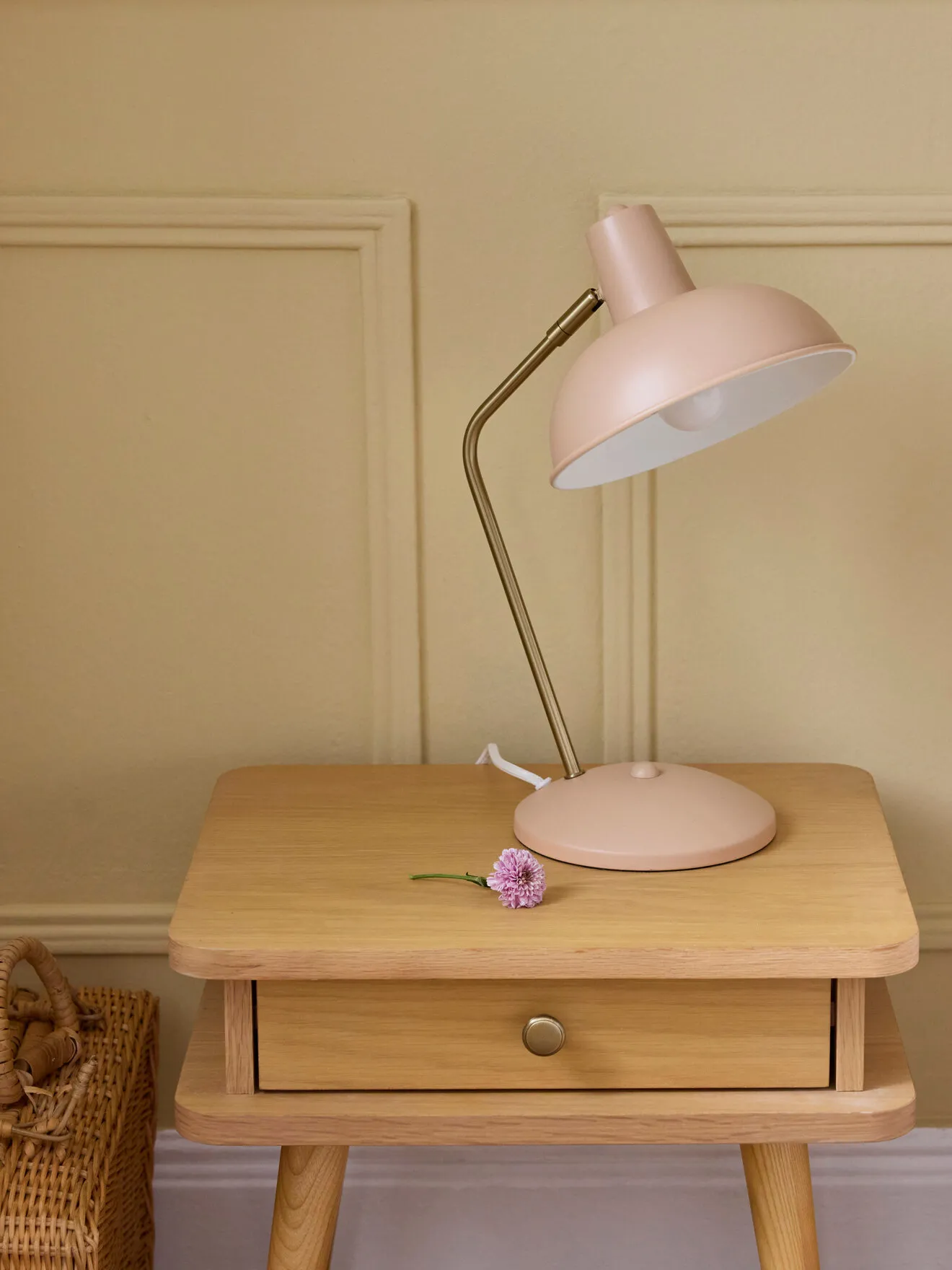 Lampe bureau rétro Beige