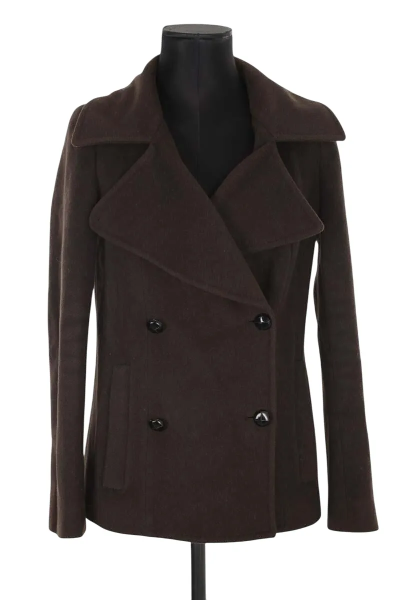 Manteau en laine Rouge