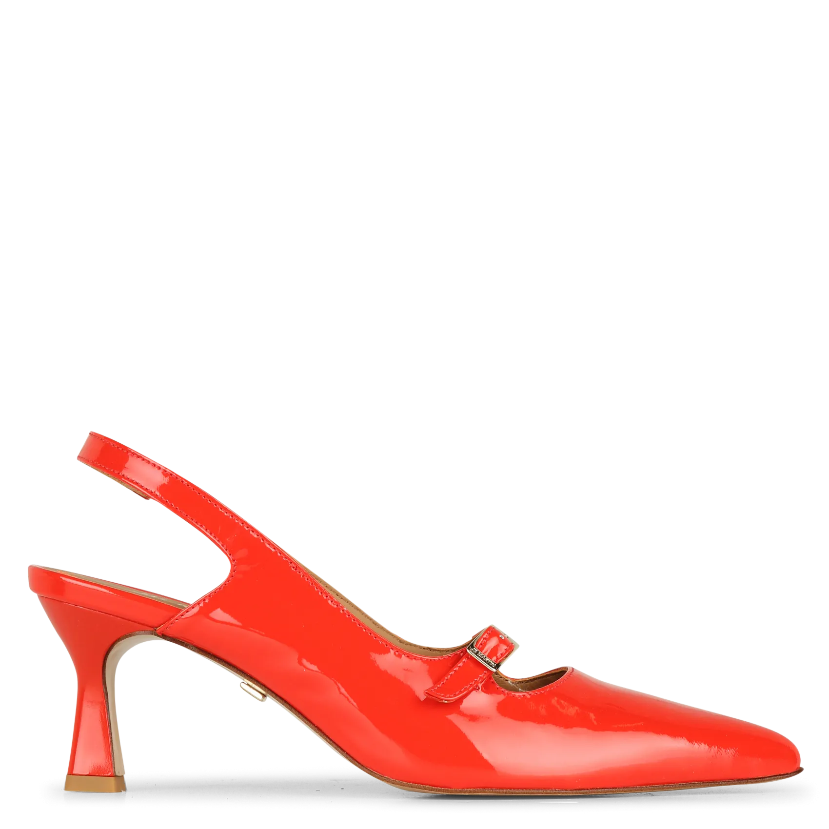 Escarpins en cuir Orange LILOU