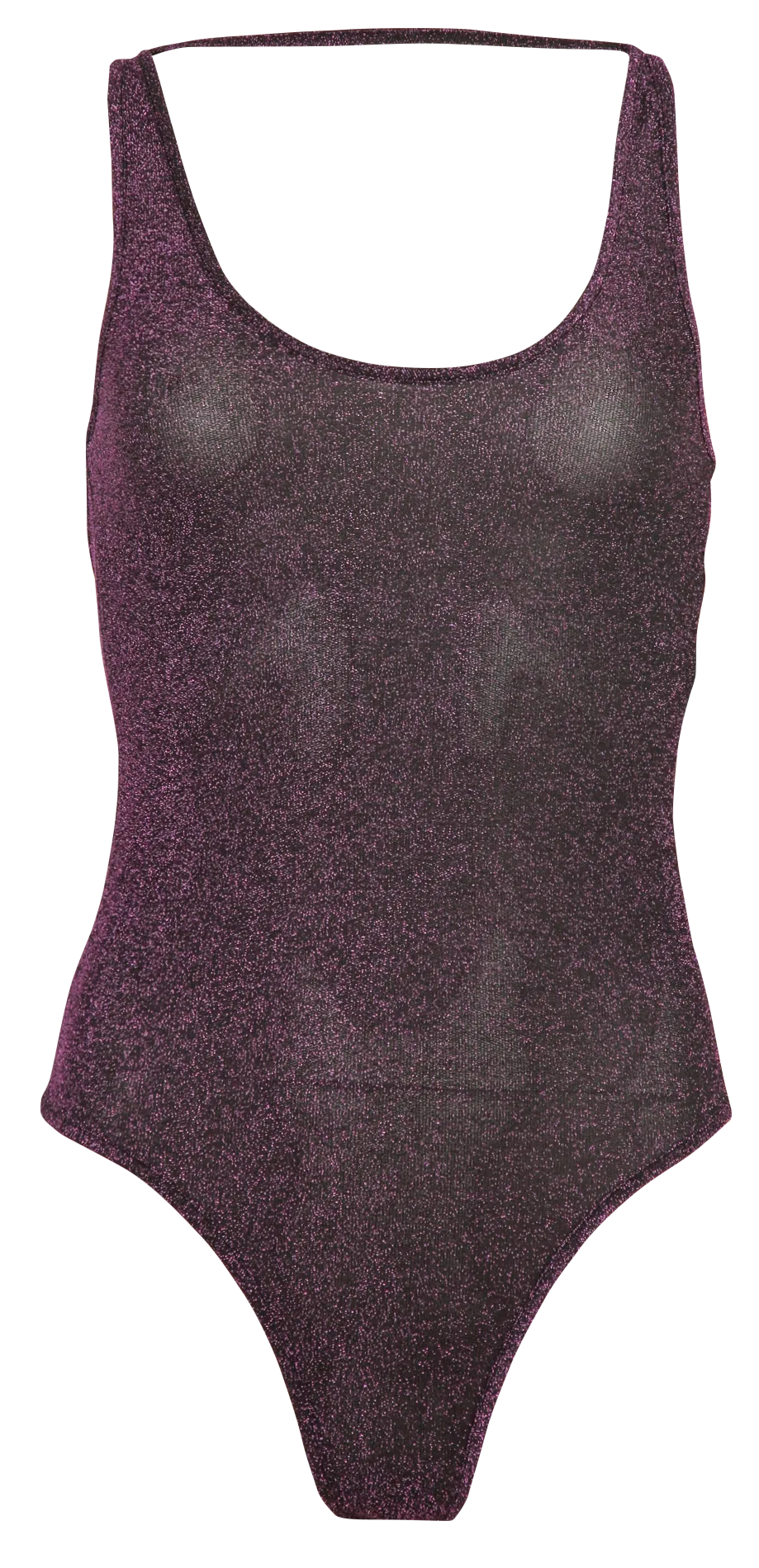 Body sans manches métallisé Violet JOGA