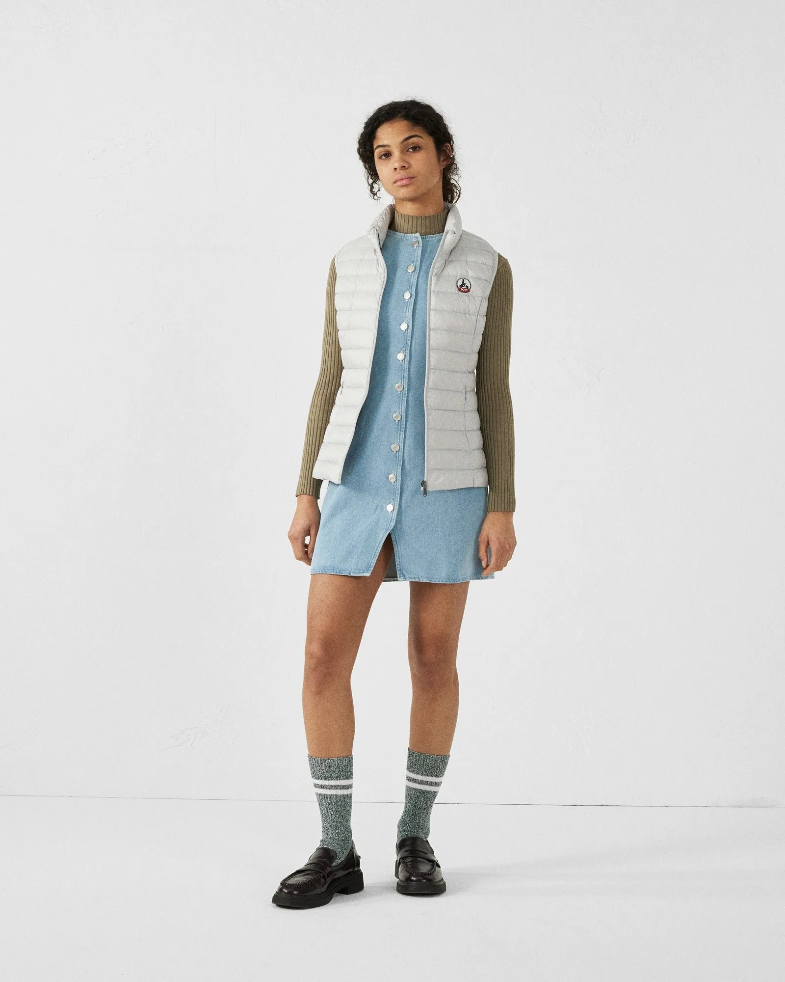 Doudoune légère sans manches seda Gris