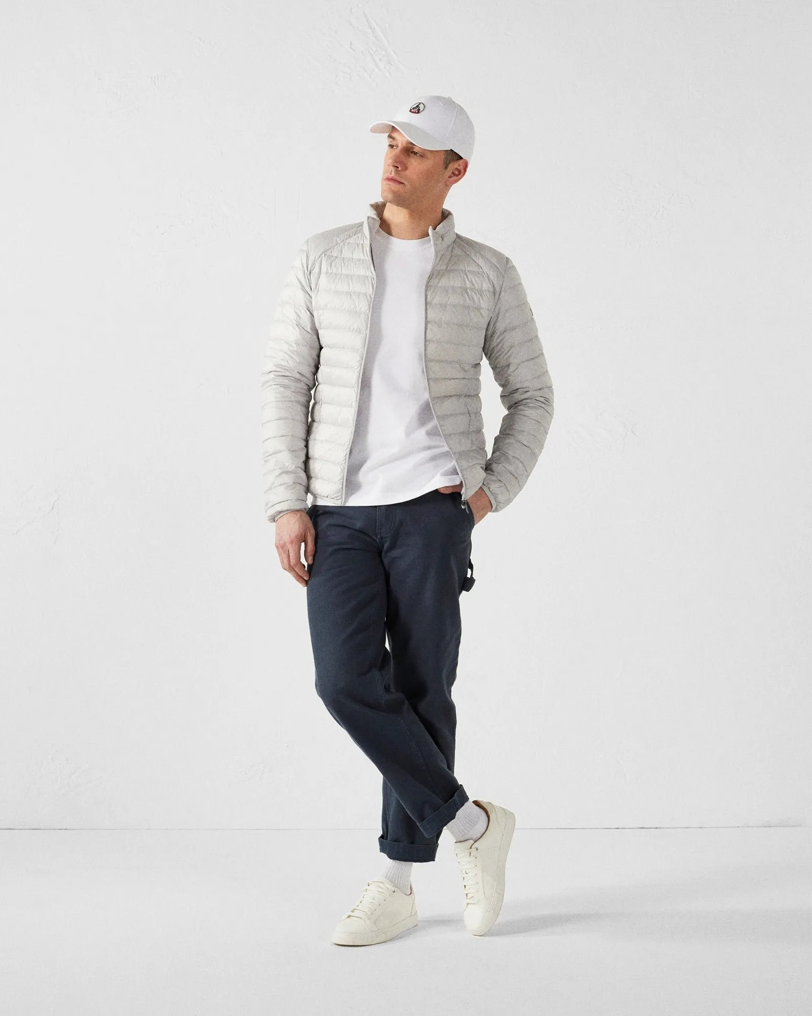 Doudoune légère mat Gris