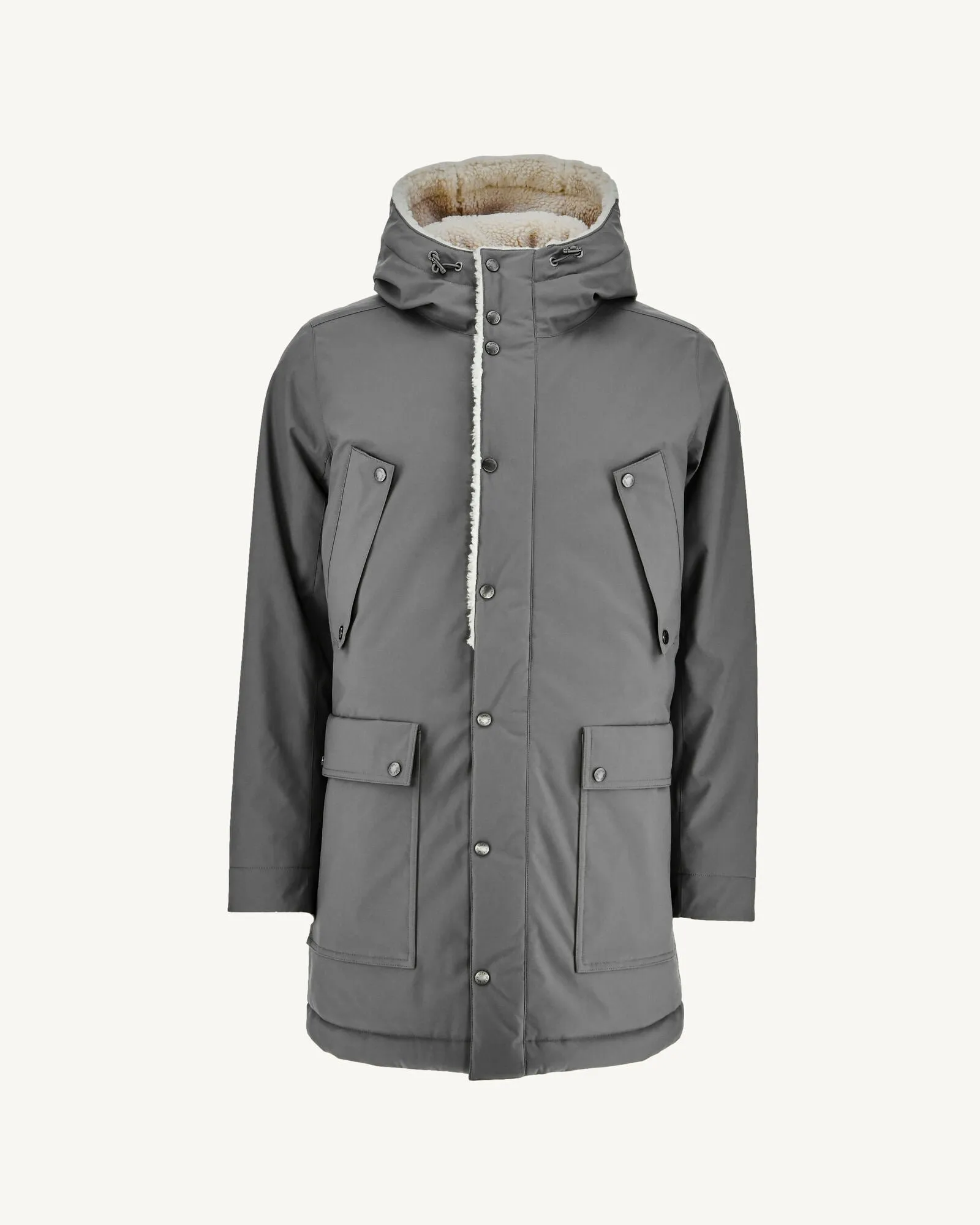 Parka à capuche grand froid toundra Gris