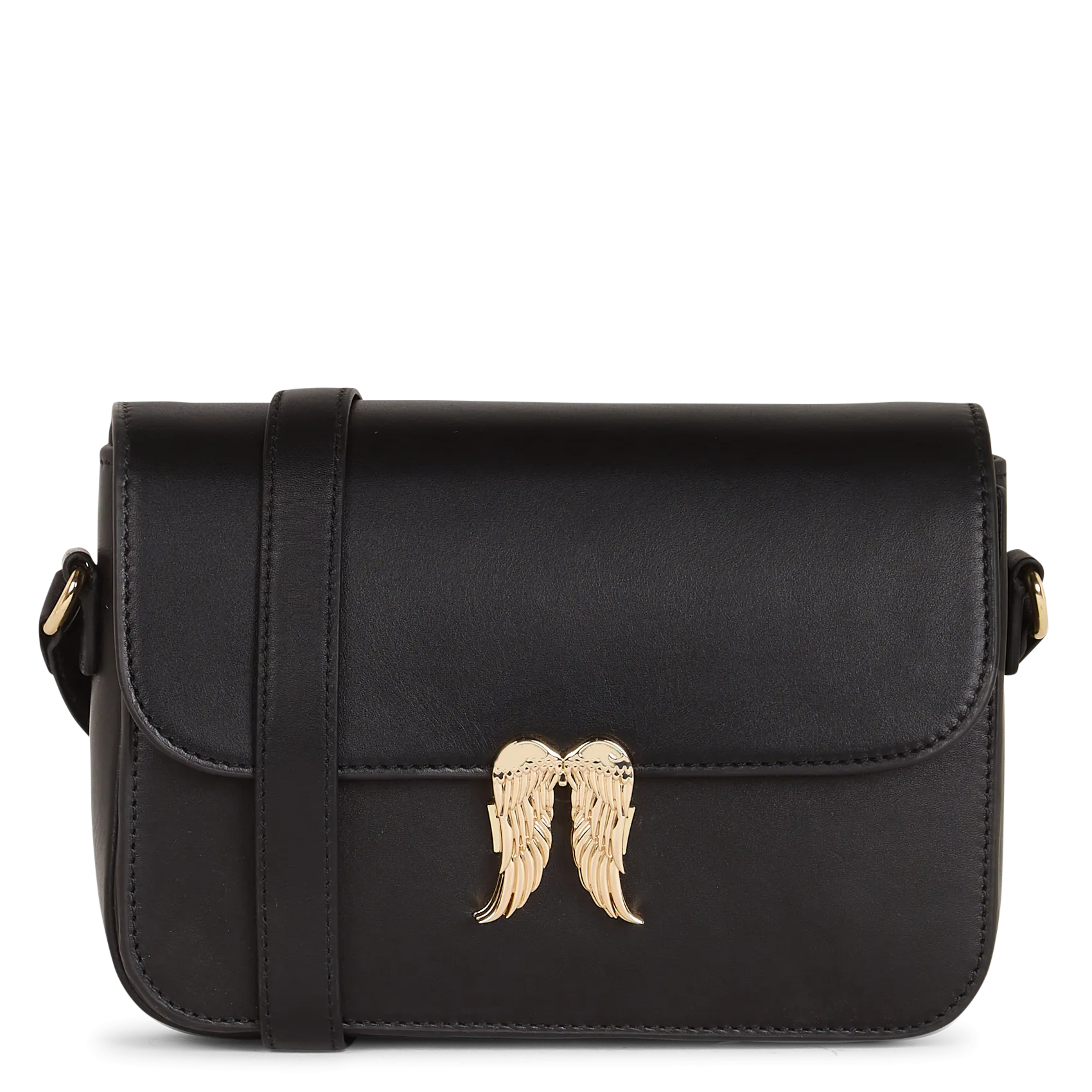 Sac bandoulière en cuir Noir WINGS