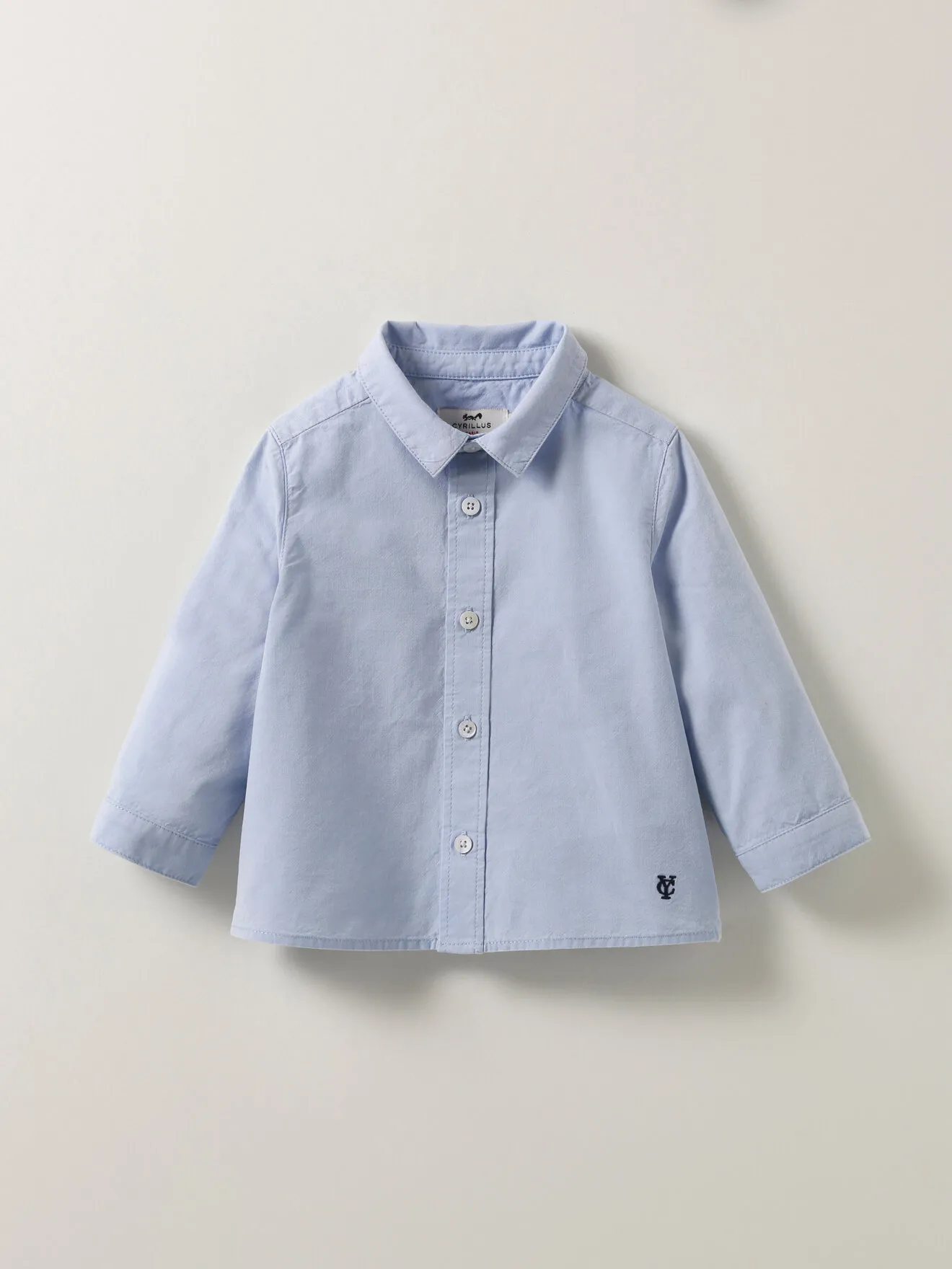 Chemise oxford en coton biologique Bleu